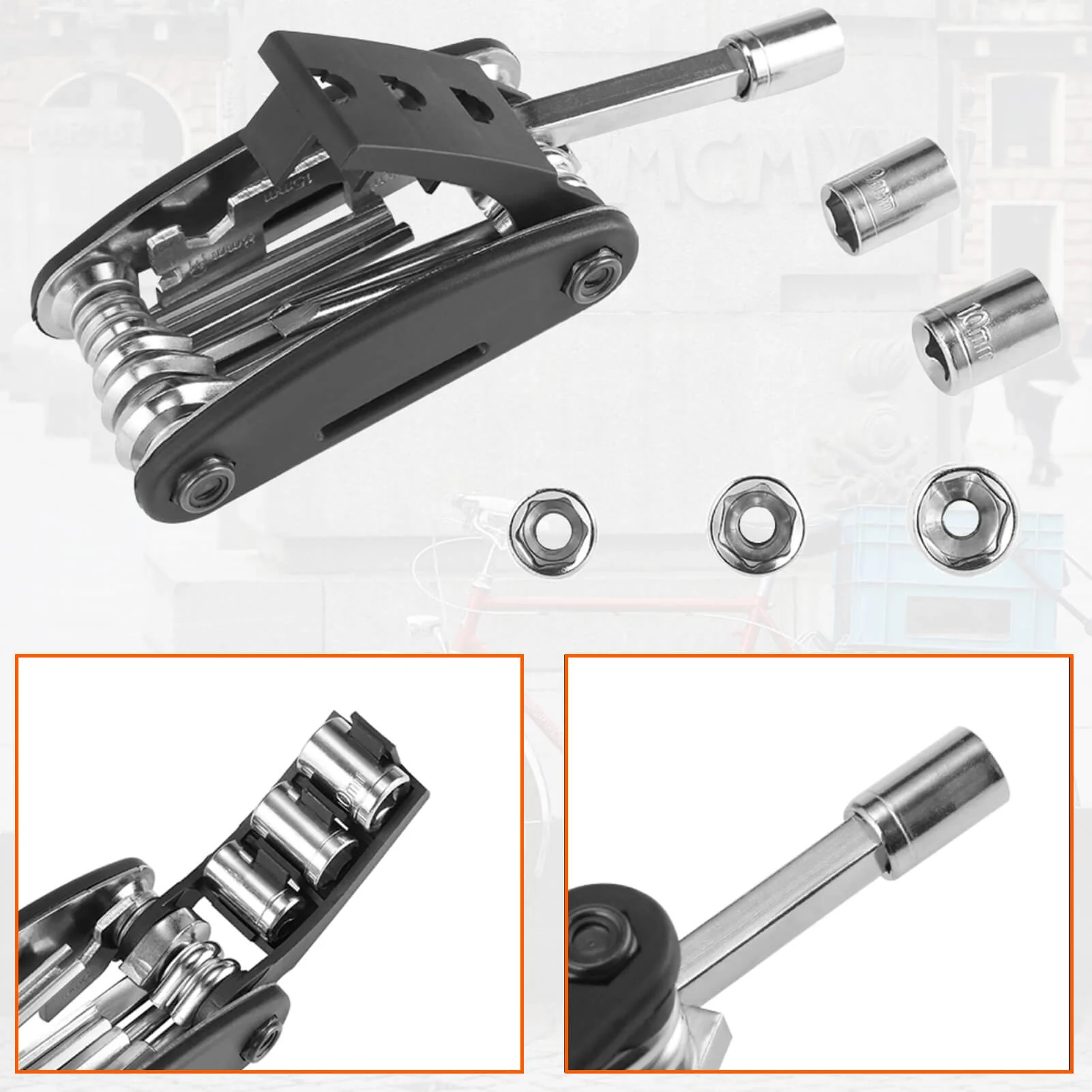 16 In 1 Multi-Function Bike Tool Kit - Image 3