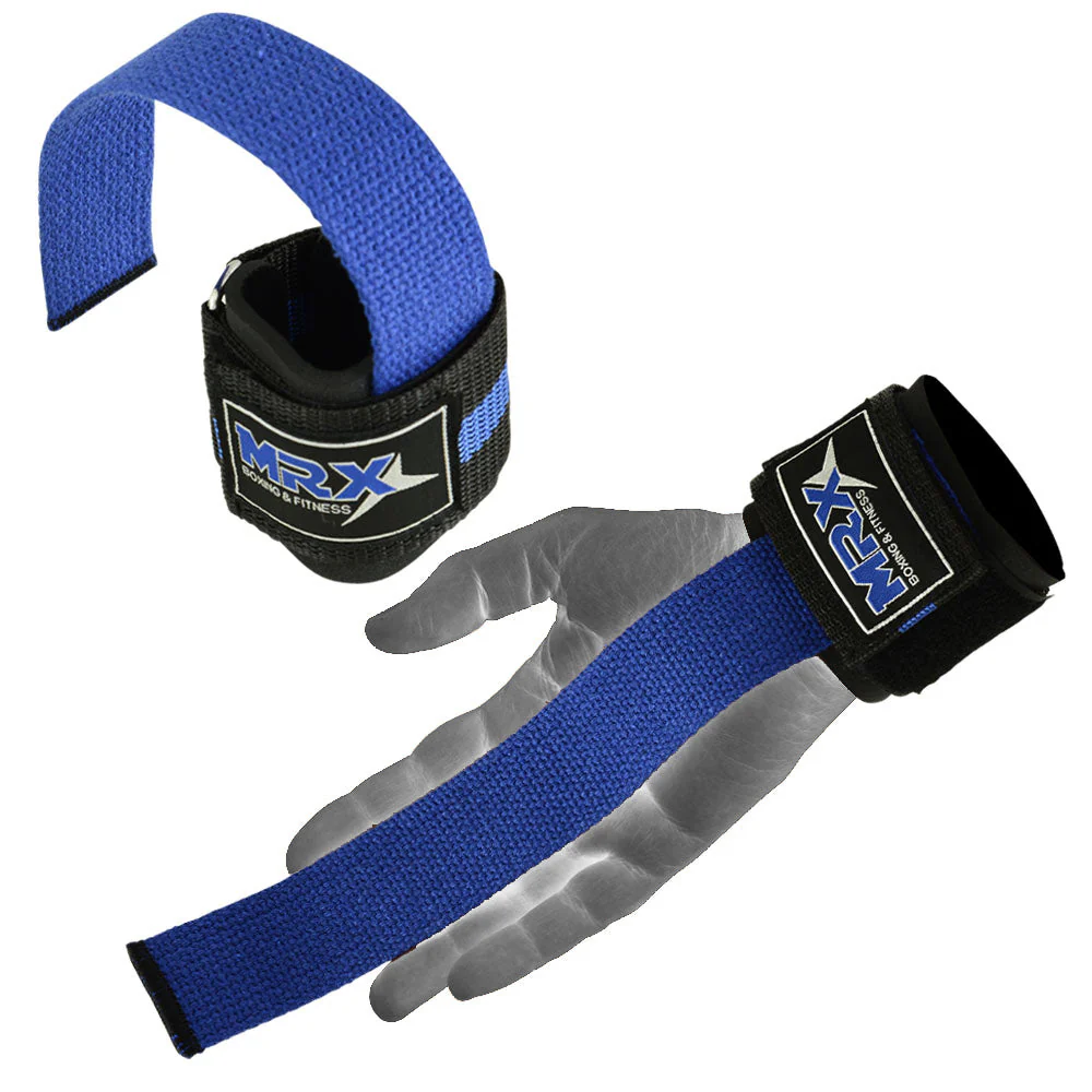 2 Pairs MRX Weight Lifting Straps with Wrist Support for Men & Women Gym Workouts - Image 4