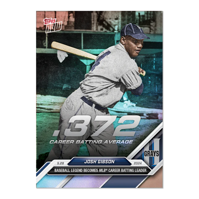 2024 Topps Now Josh Gibson #241SP #/372 Baseball Card