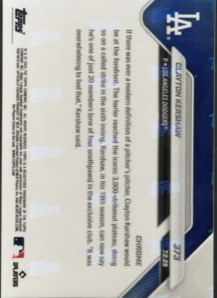 2025 Topps Now Shohei Ohtani #403 Orange Foil /25 Los Angeles Dodgers Baseball Card - Image 2