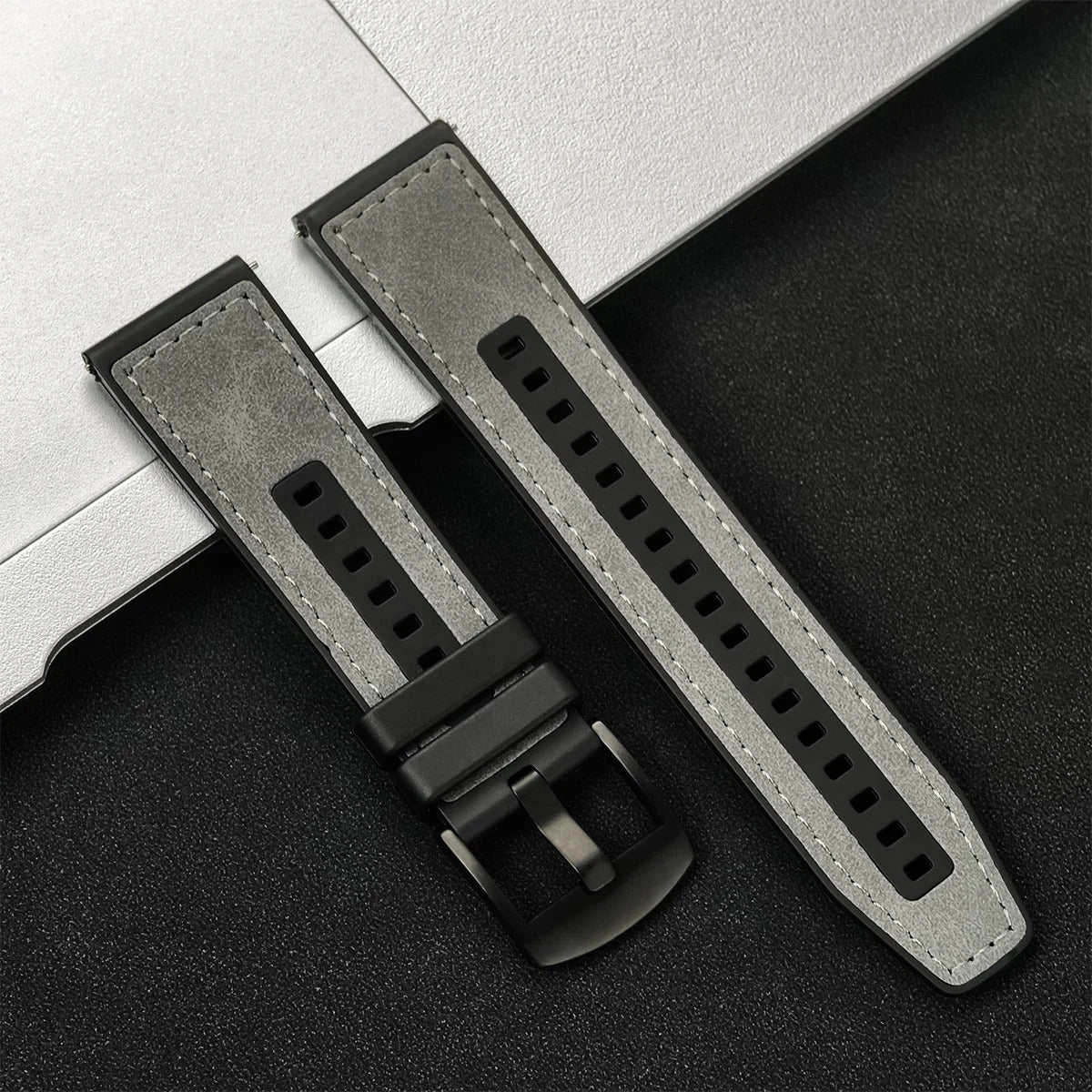 22mm, Strap for Samsung Galaxy Watch 7 FE 6 5 4 5Pro 6/4Classic Silicone Band for Huawei GT5 Pro 46mm GT4/3Pro Bracelet (Kopya) (Kopya) - Image 9