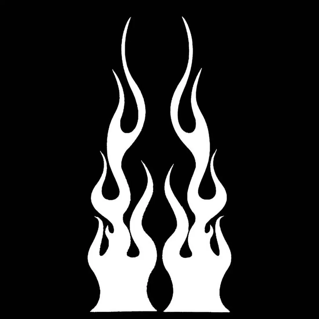 2Pcs/Set Flame Skulls Decals Motorcycle - Image 22