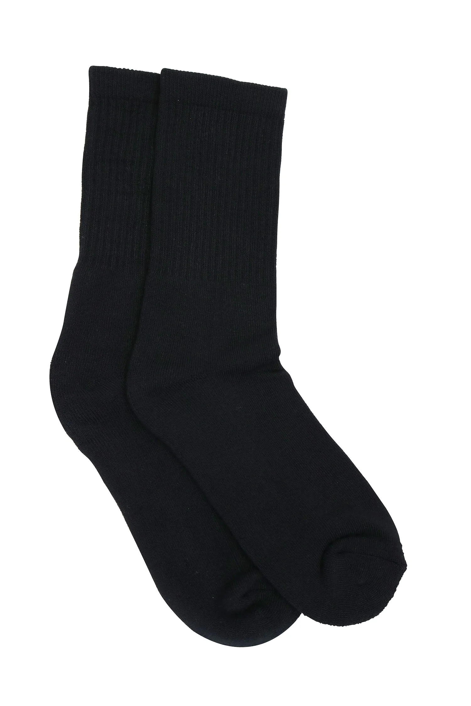3/4 Crew Black Bamboo Viscose Socks - Image 2
