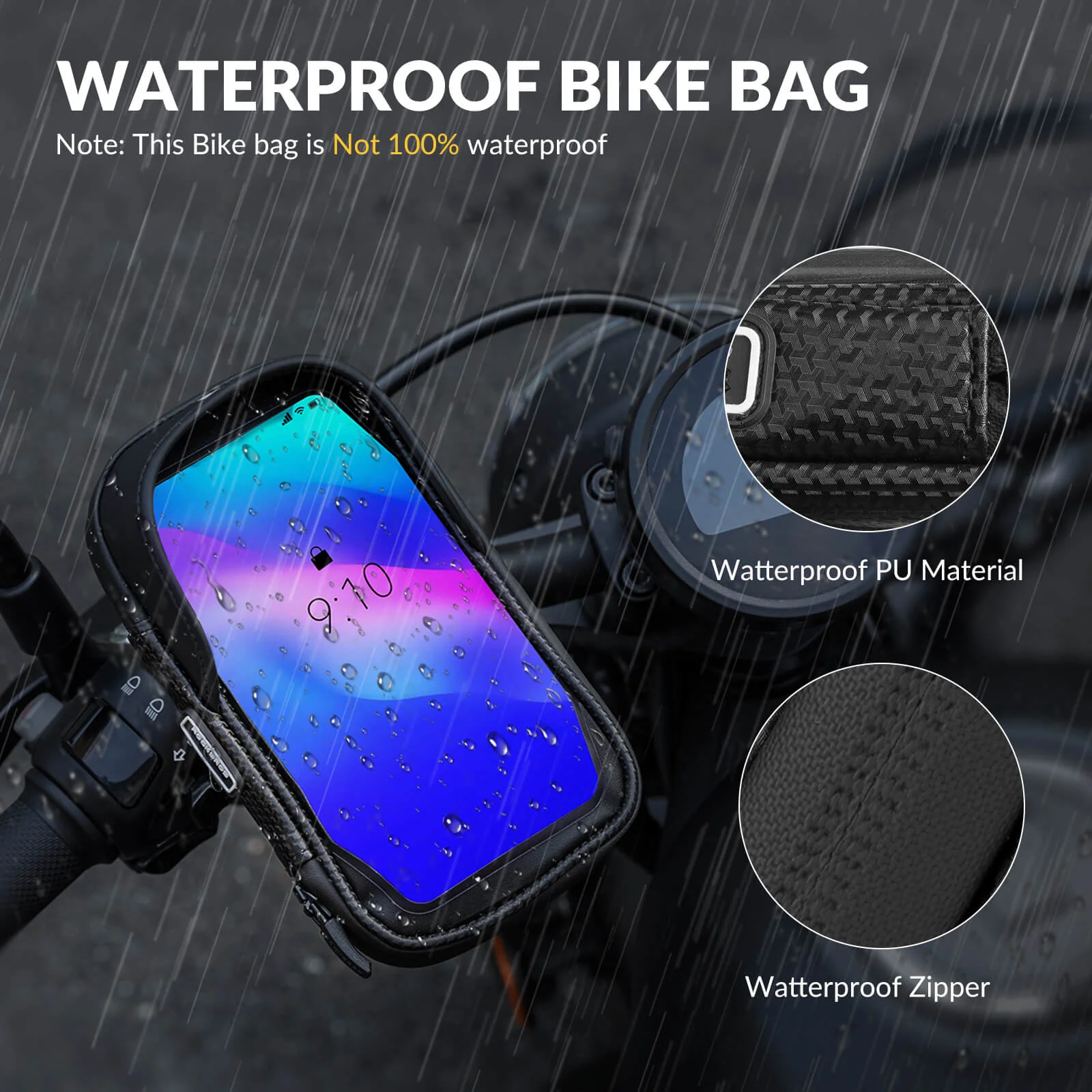 360° Rotating Bike Phone Mount Bag - Image 5