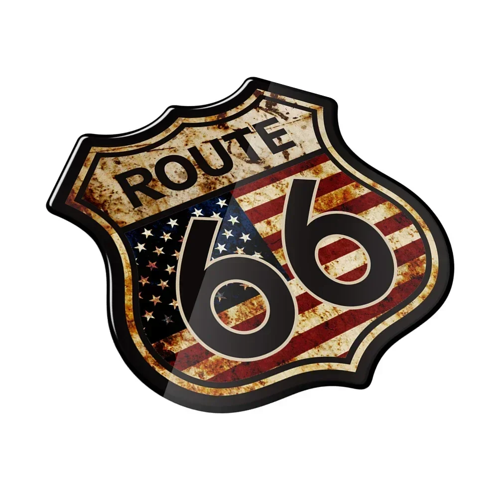 3D Route 66 Vintage Sticker - Image 5