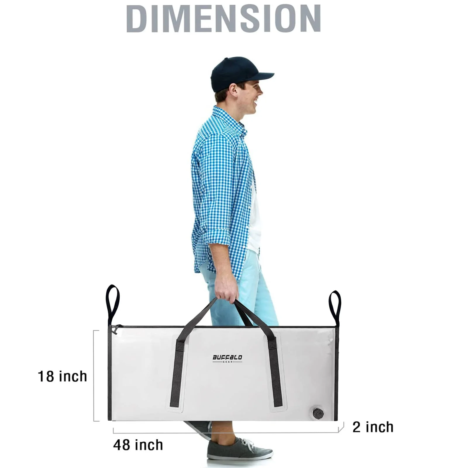 48x18'' Fish Cooler Bag - Image 5