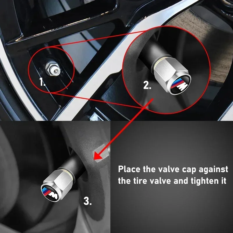 4PCS Aluminium Valve Stem Caps - Image 8