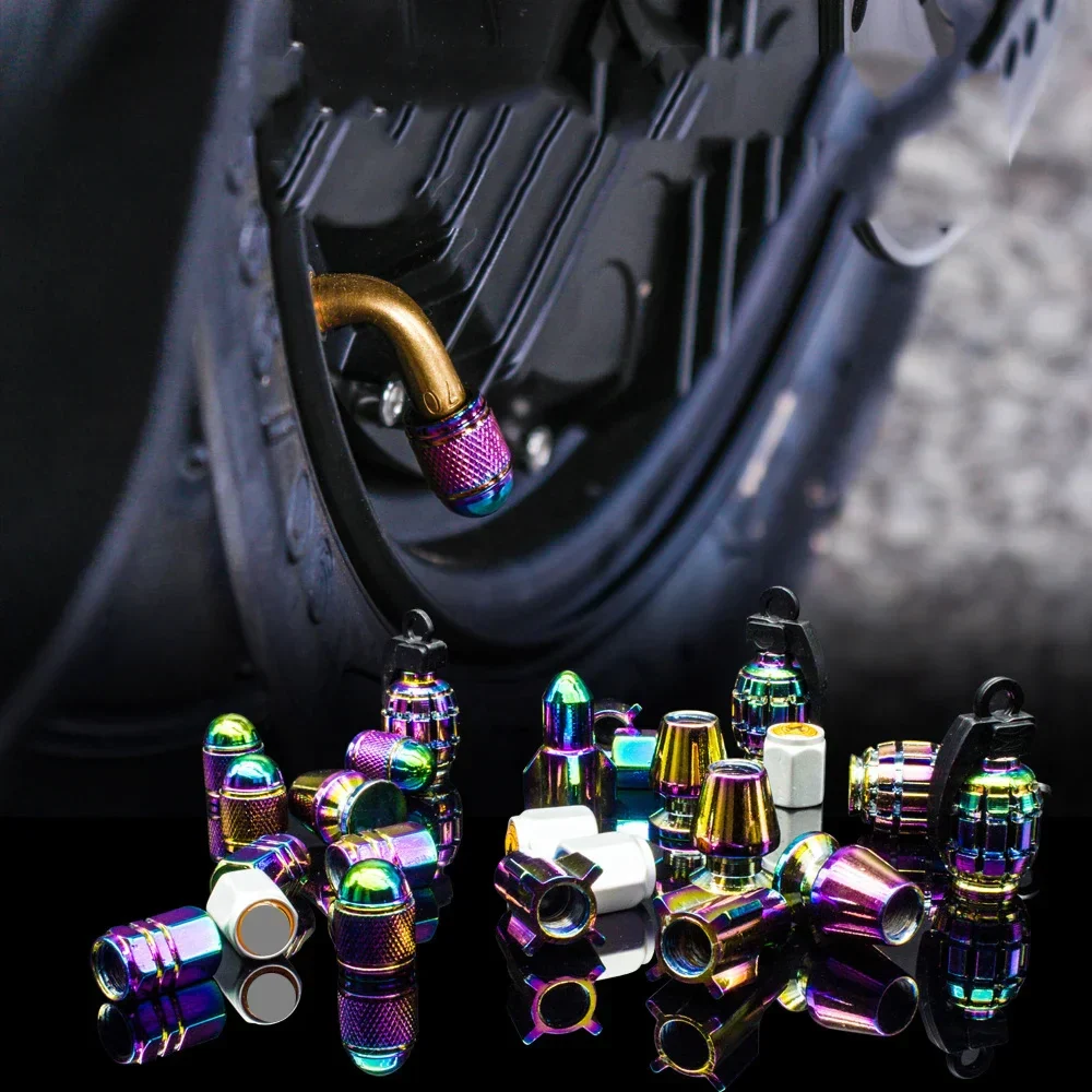 4PCS Colorful Valve Stem Caps - Image 2