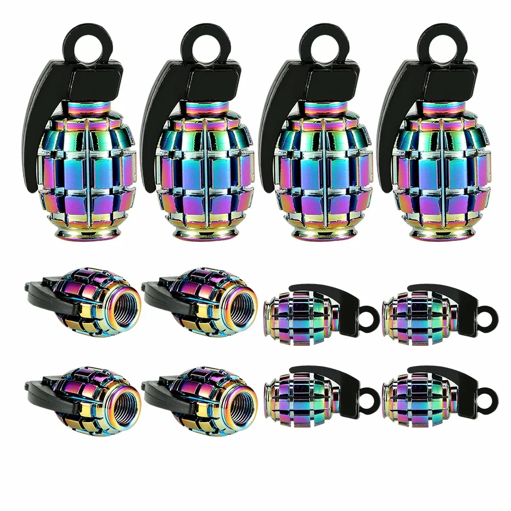 4PCS Colorful Valve Stem Caps - Image 3