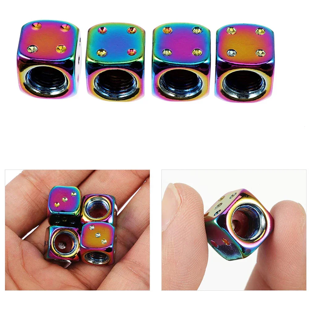 4PCS Colorful Valve Stem Caps - Image 5