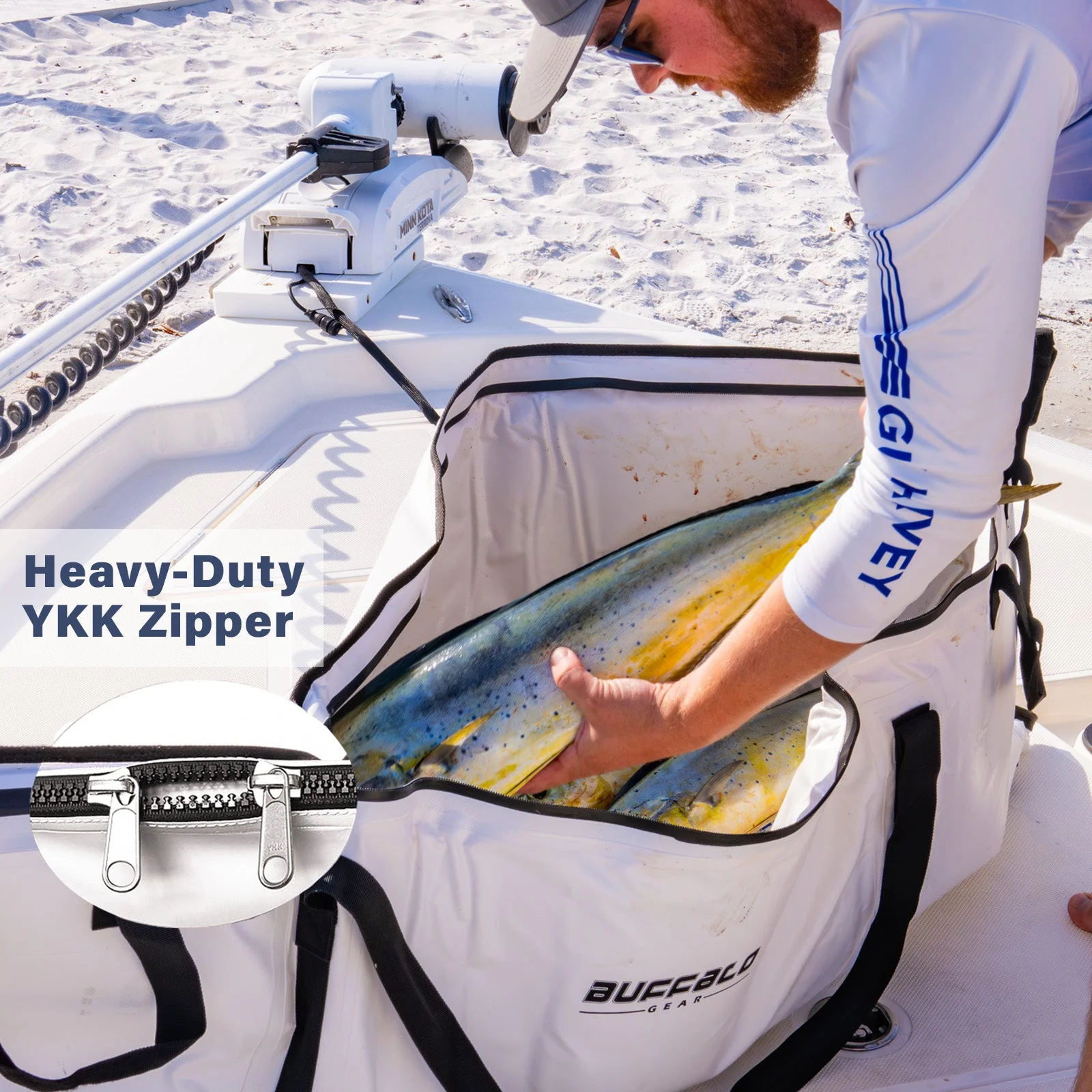 60x24'' Fish Cooler Bag with YKK Zipper - Image 2