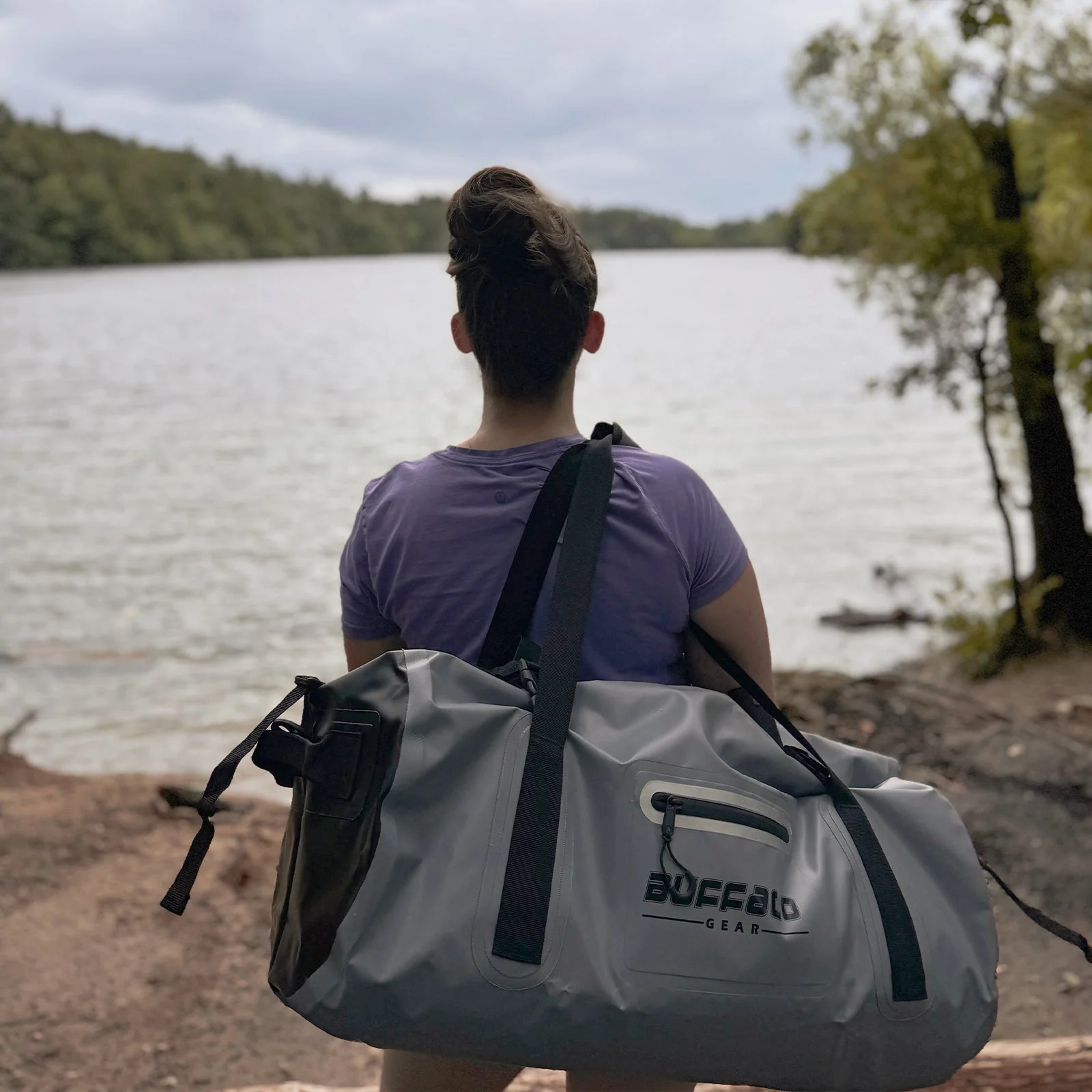 63QT Roll Top Waterproof Duffel Bag - Image 2