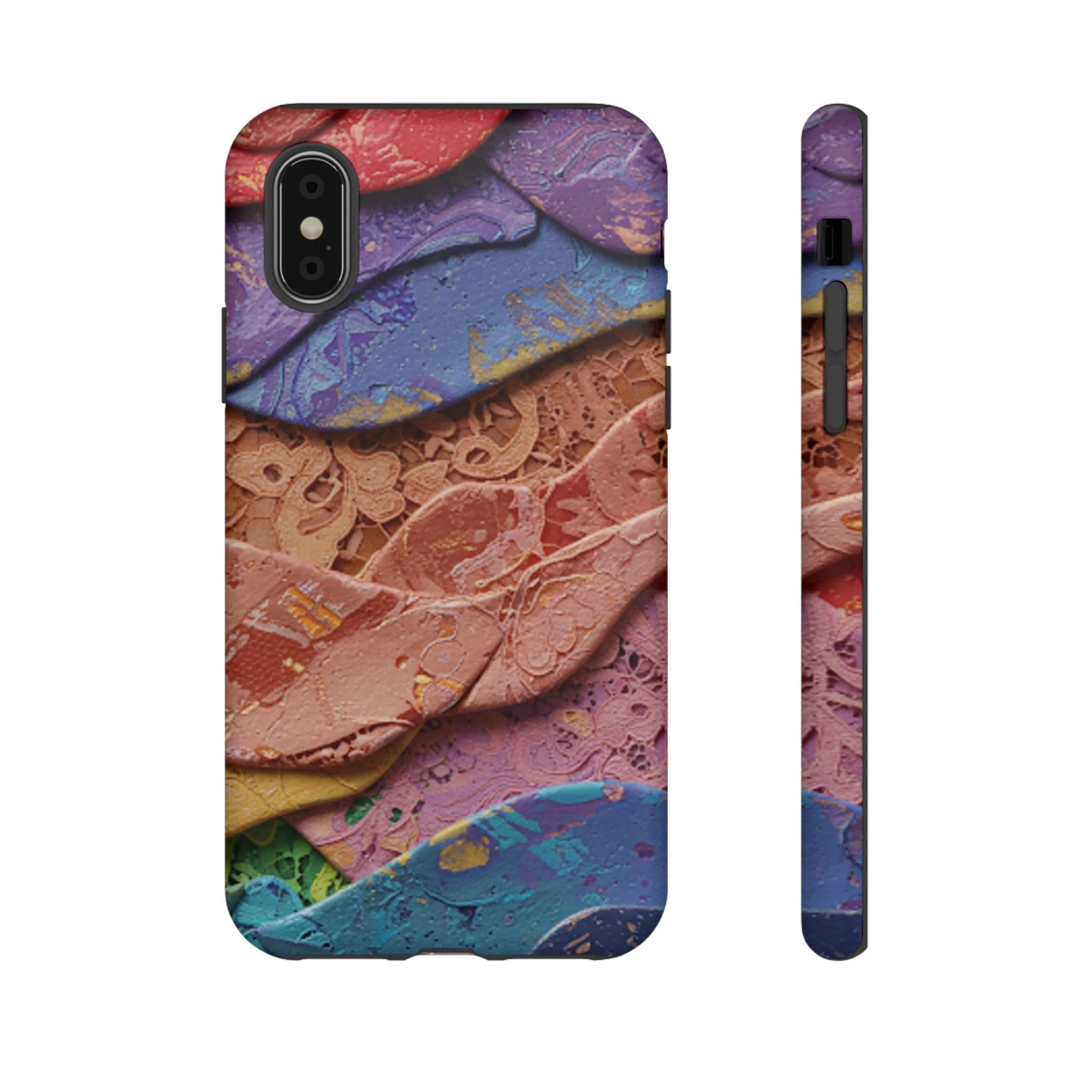Abstract Painted Lace Tough Phone Case - Image 11