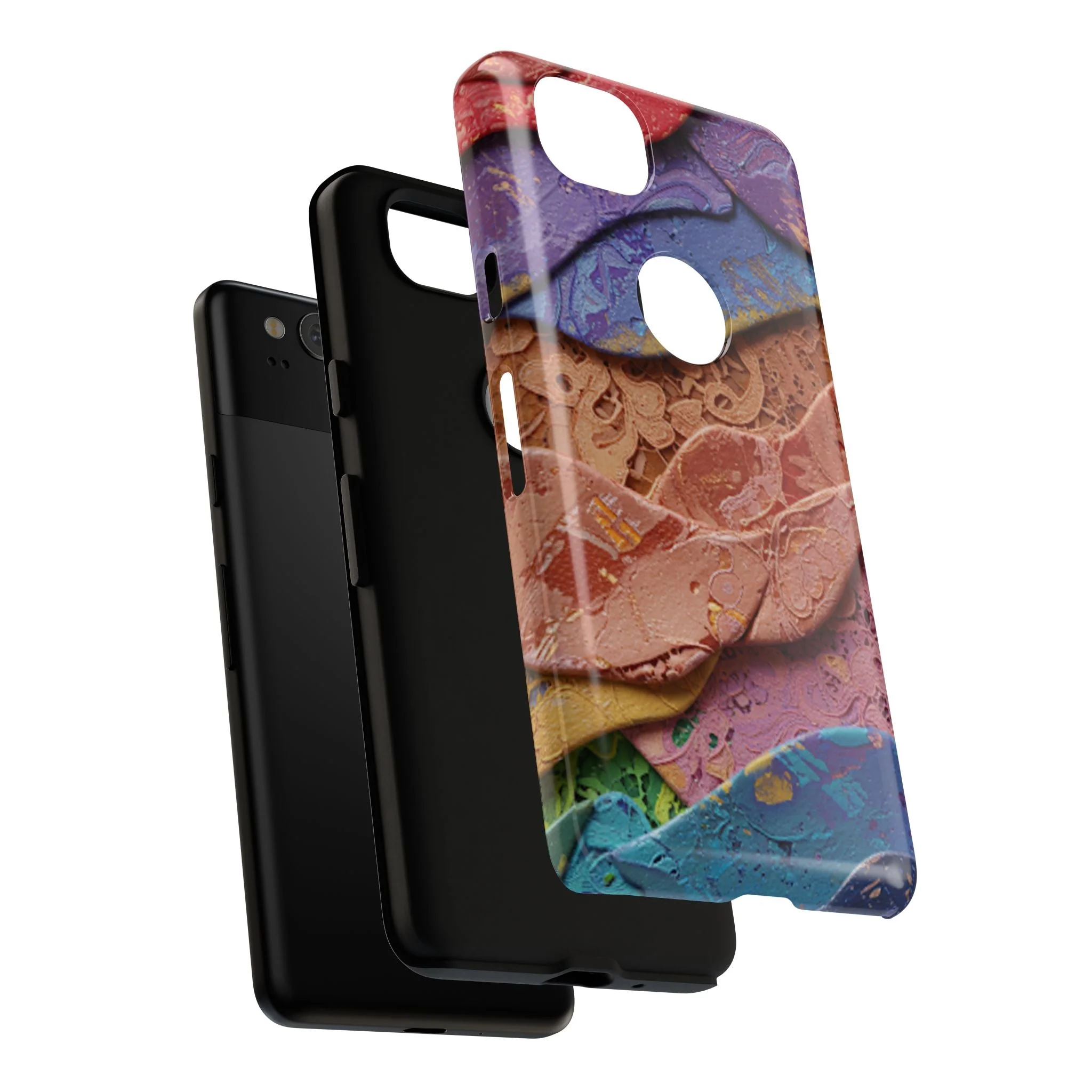 Abstract Painted Lace Tough Phone Case - Image 112