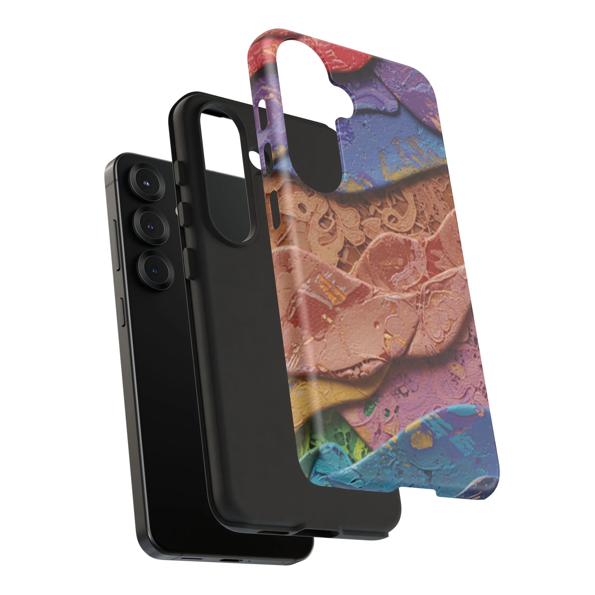 Abstract Painted Lace Tough Phone Case - Image 132