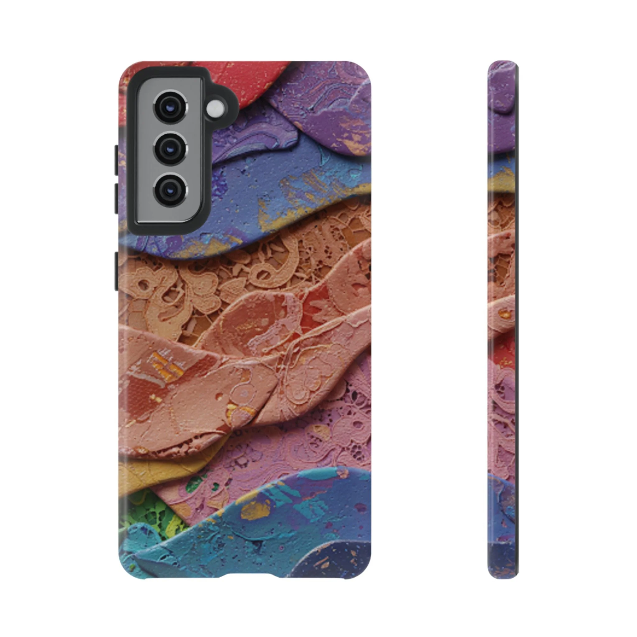 Abstract Painted Lace Tough Phone Case - Image 21