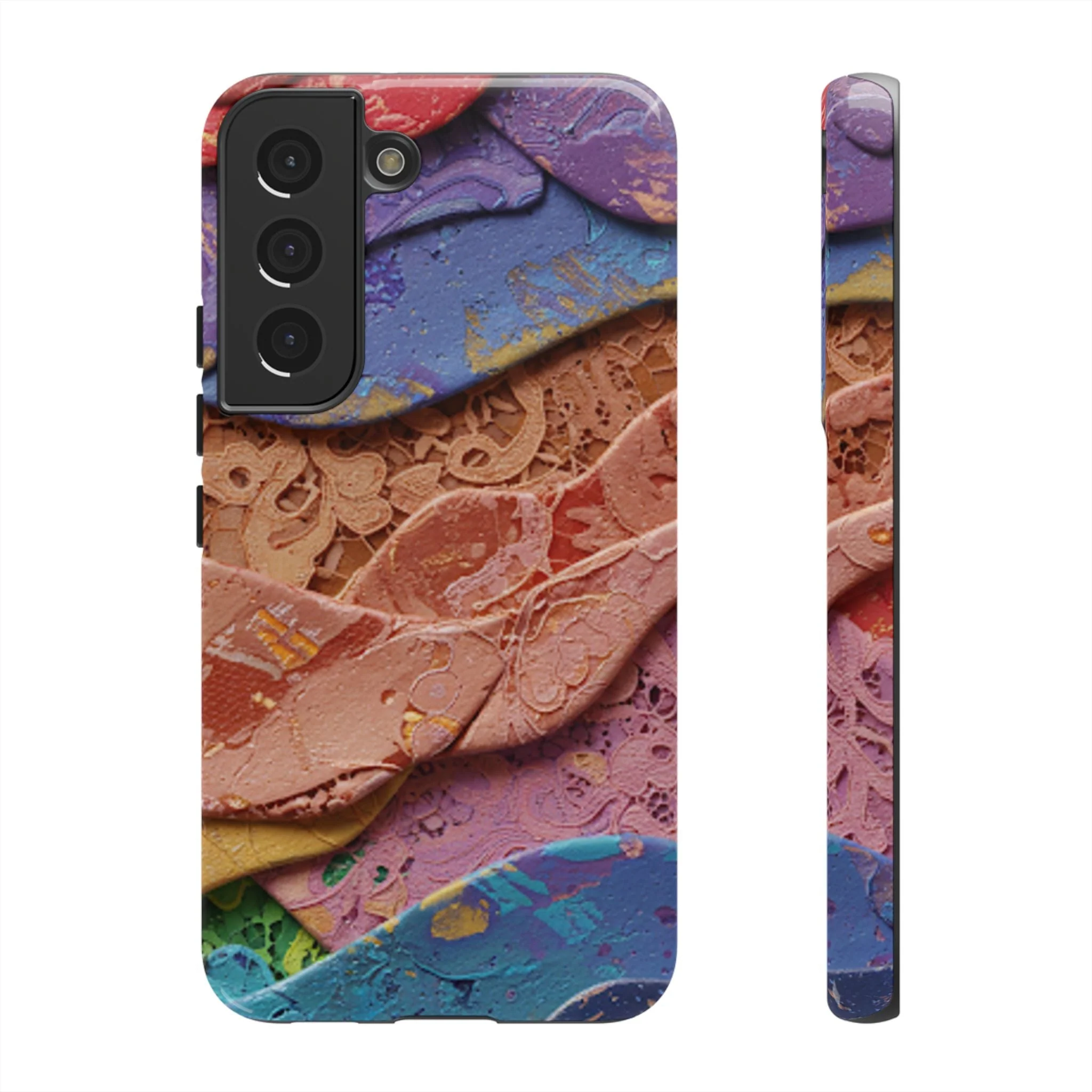Abstract Painted Lace Tough Phone Case - Image 25
