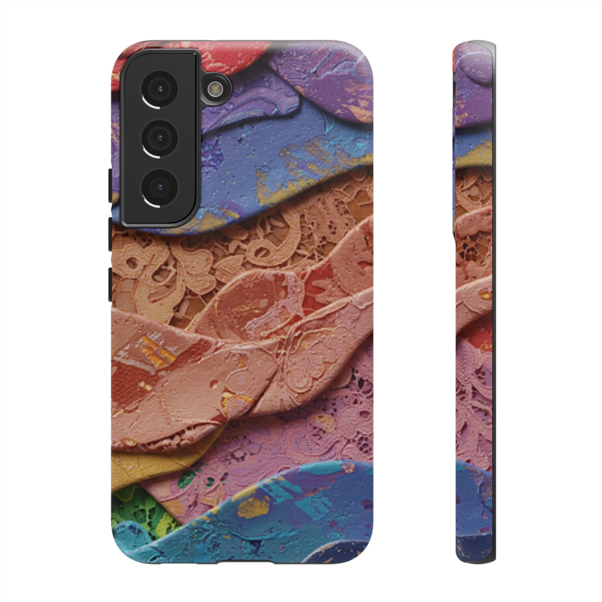 Abstract Painted Lace Tough Phone Case - Image 26