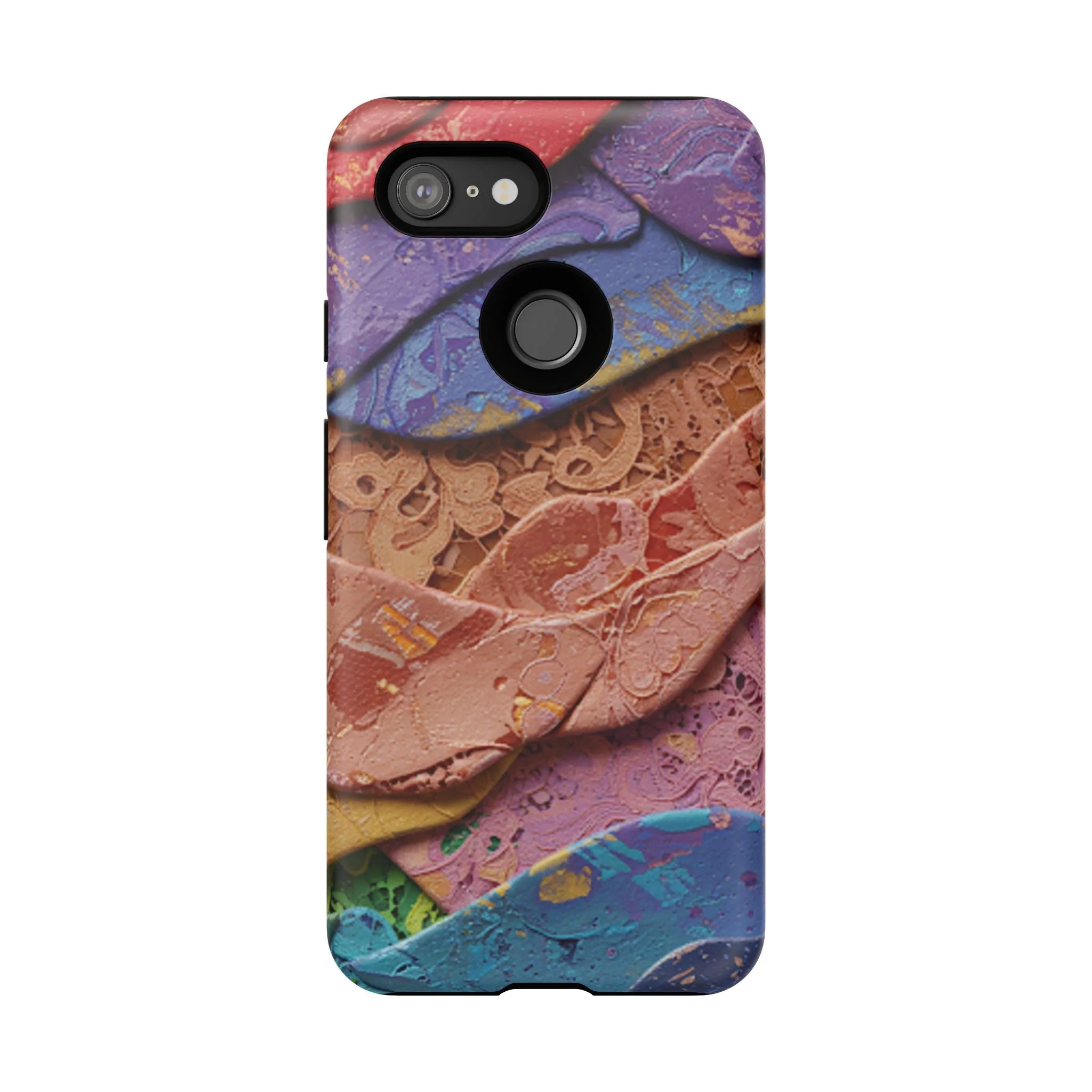 Abstract Painted Lace Tough Phone Case - Image 46