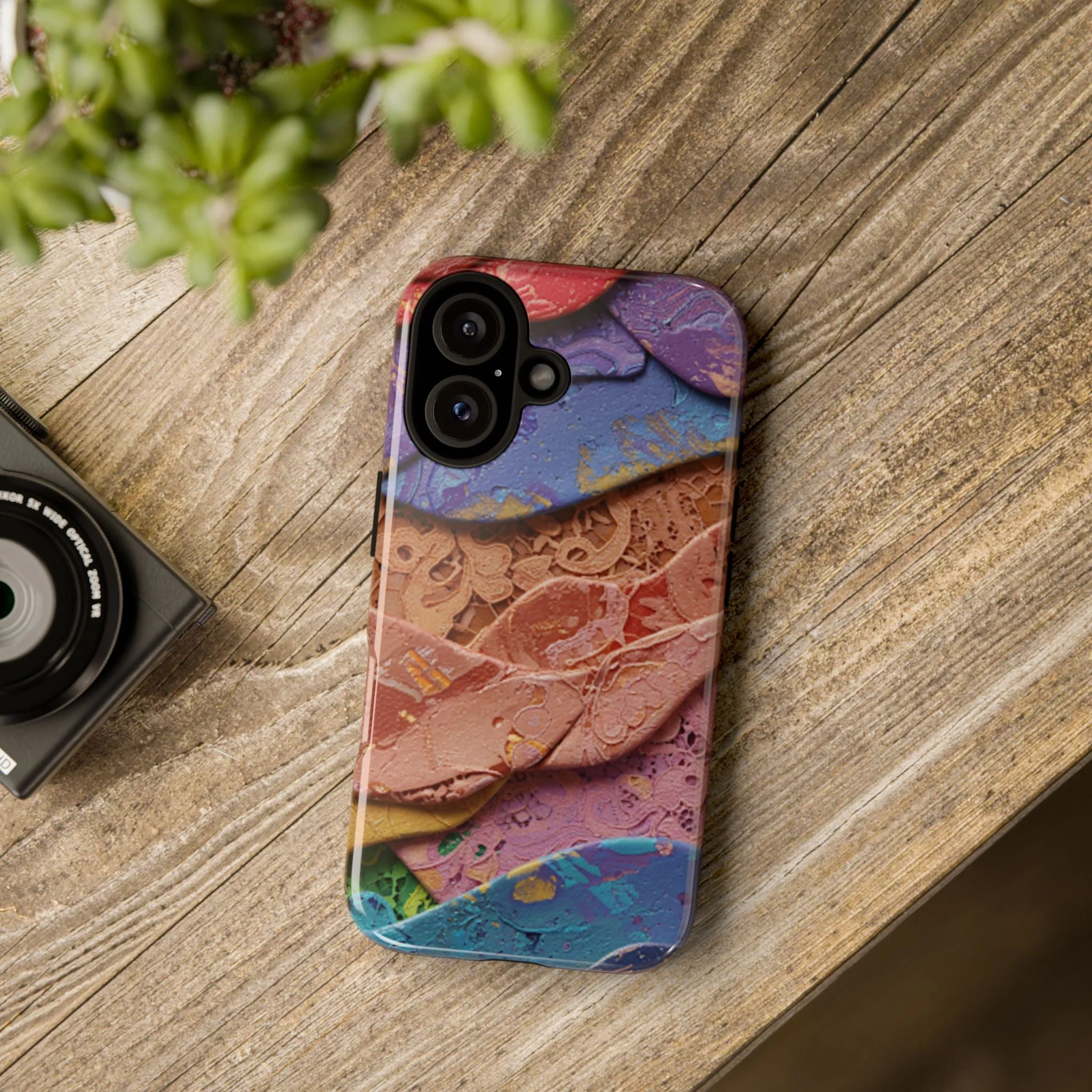 Abstract Painted Lace Tough Phone Case - Image 55