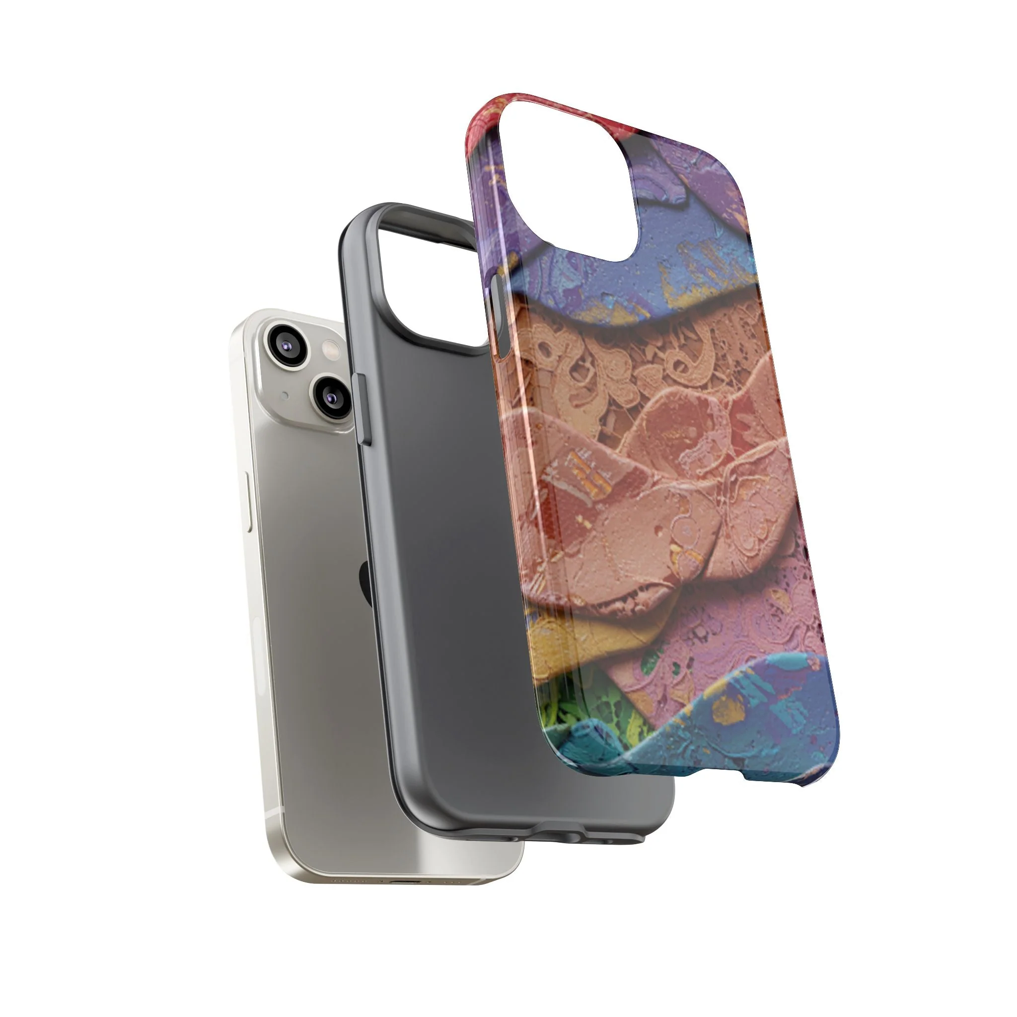 Abstract Painted Lace Tough Phone Case - Image 68