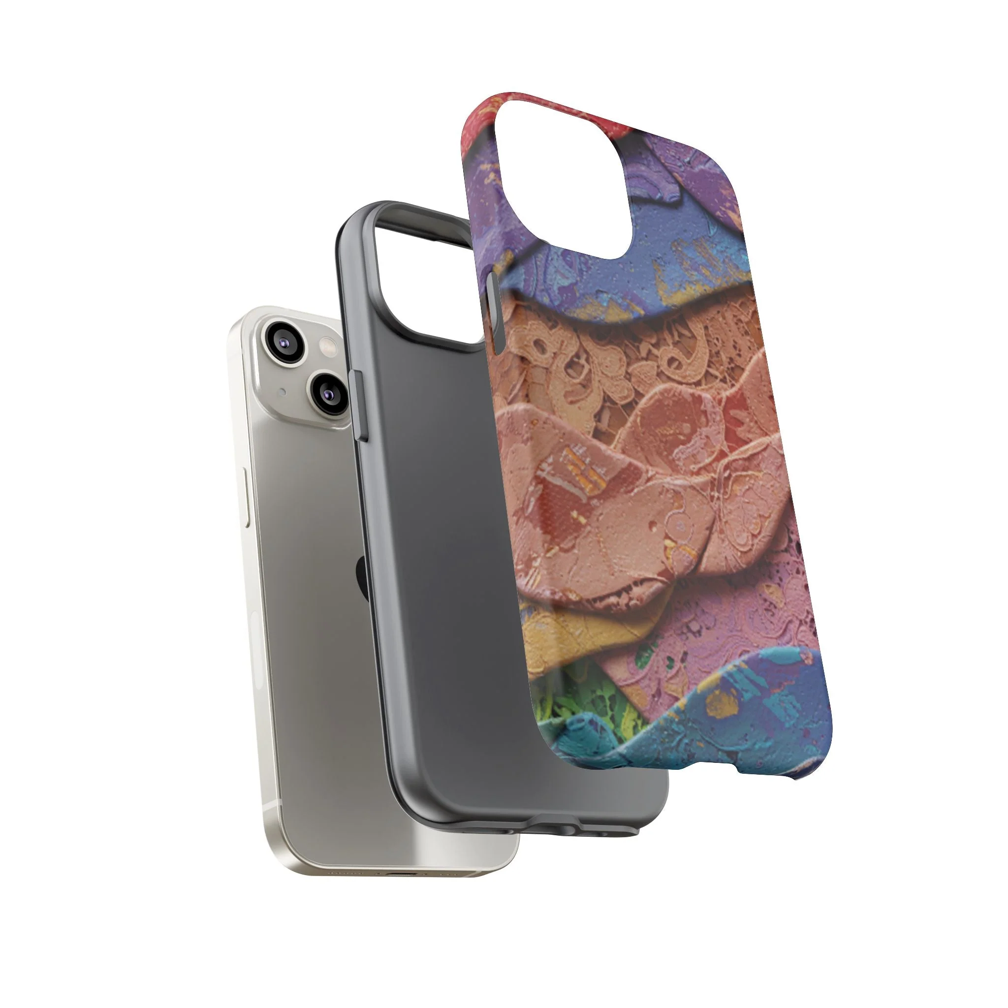 Abstract Painted Lace Tough Phone Case - Image 71