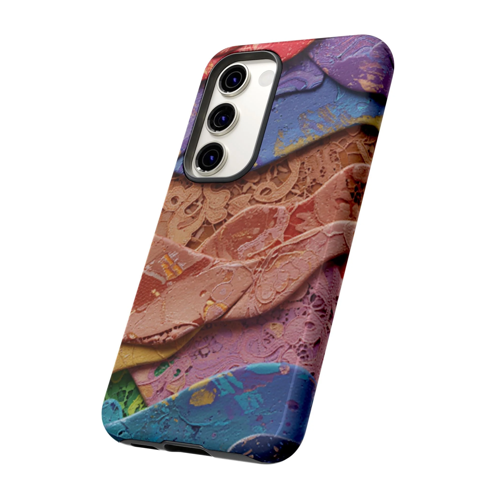 Abstract Painted Lace Tough Phone Case - Image 73