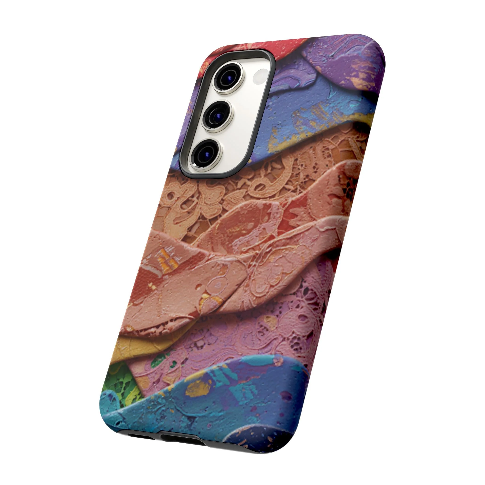 Abstract Painted Lace Tough Phone Case - Image 76