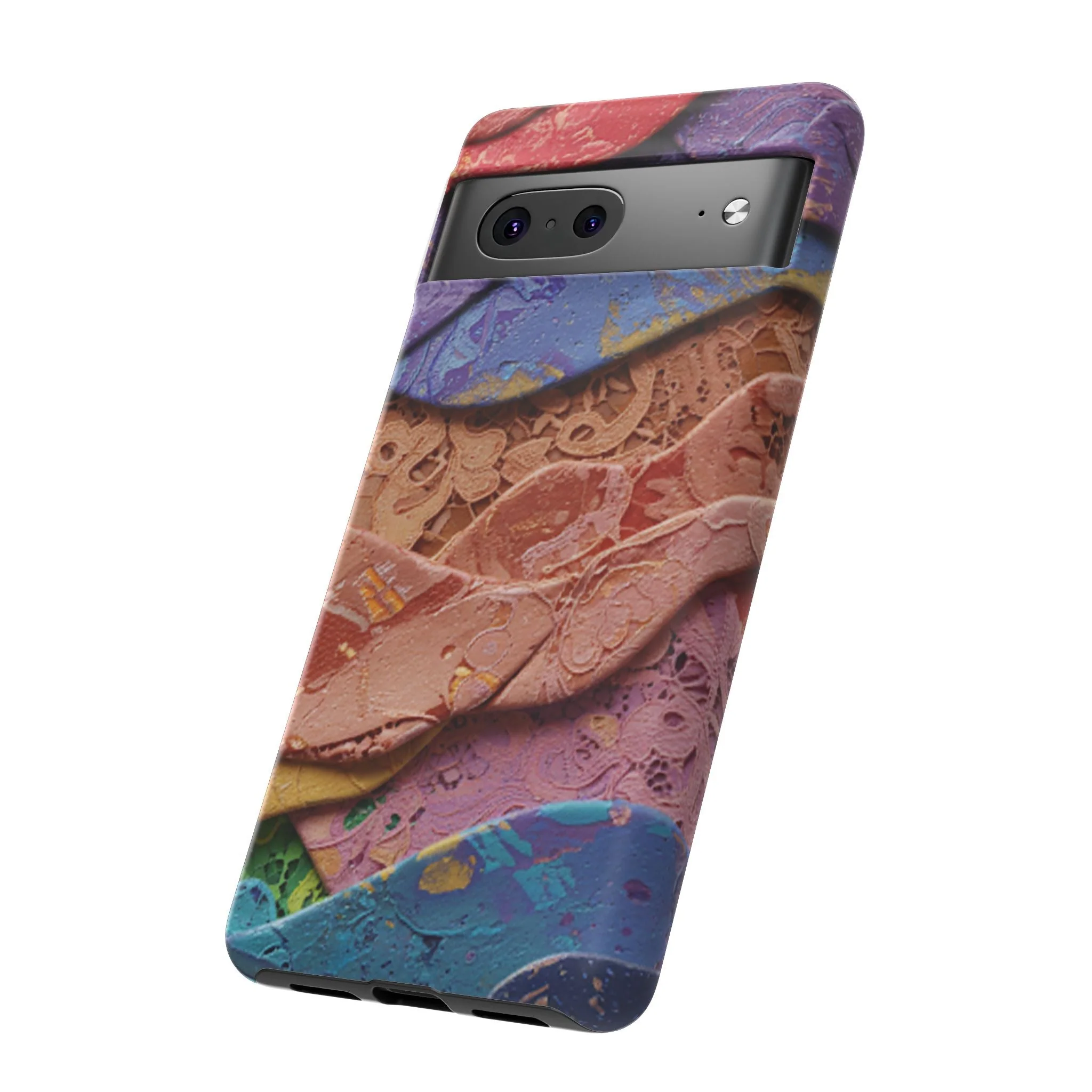 Abstract Painted Lace Tough Phone Case - Image 82