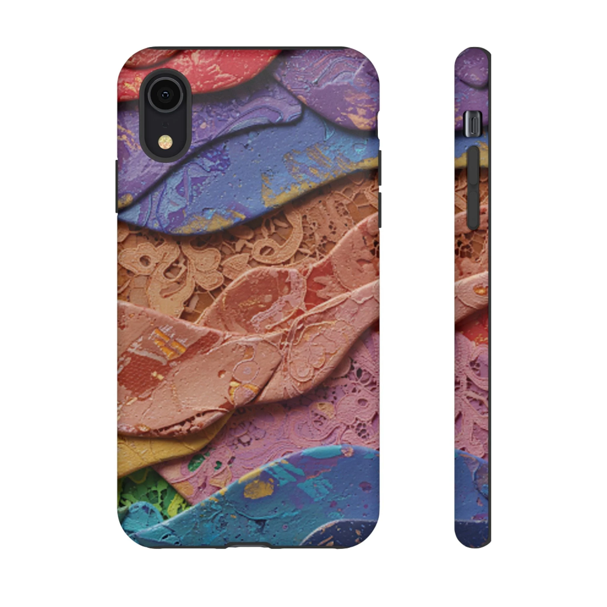 Abstract Painted Lace Tough Phone Case - Image 9