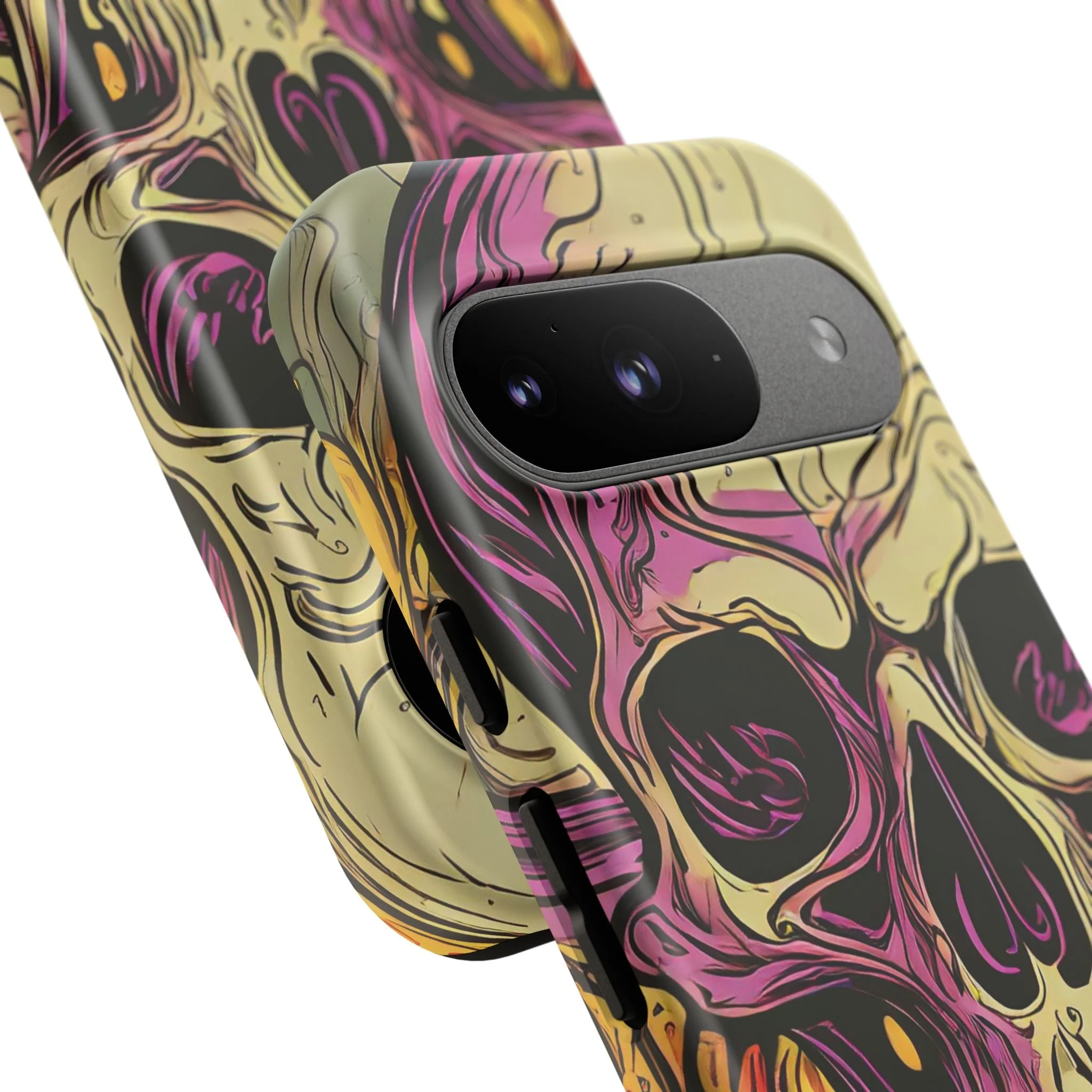 Abstract Purple Skull Tough Phone Case - Image 109