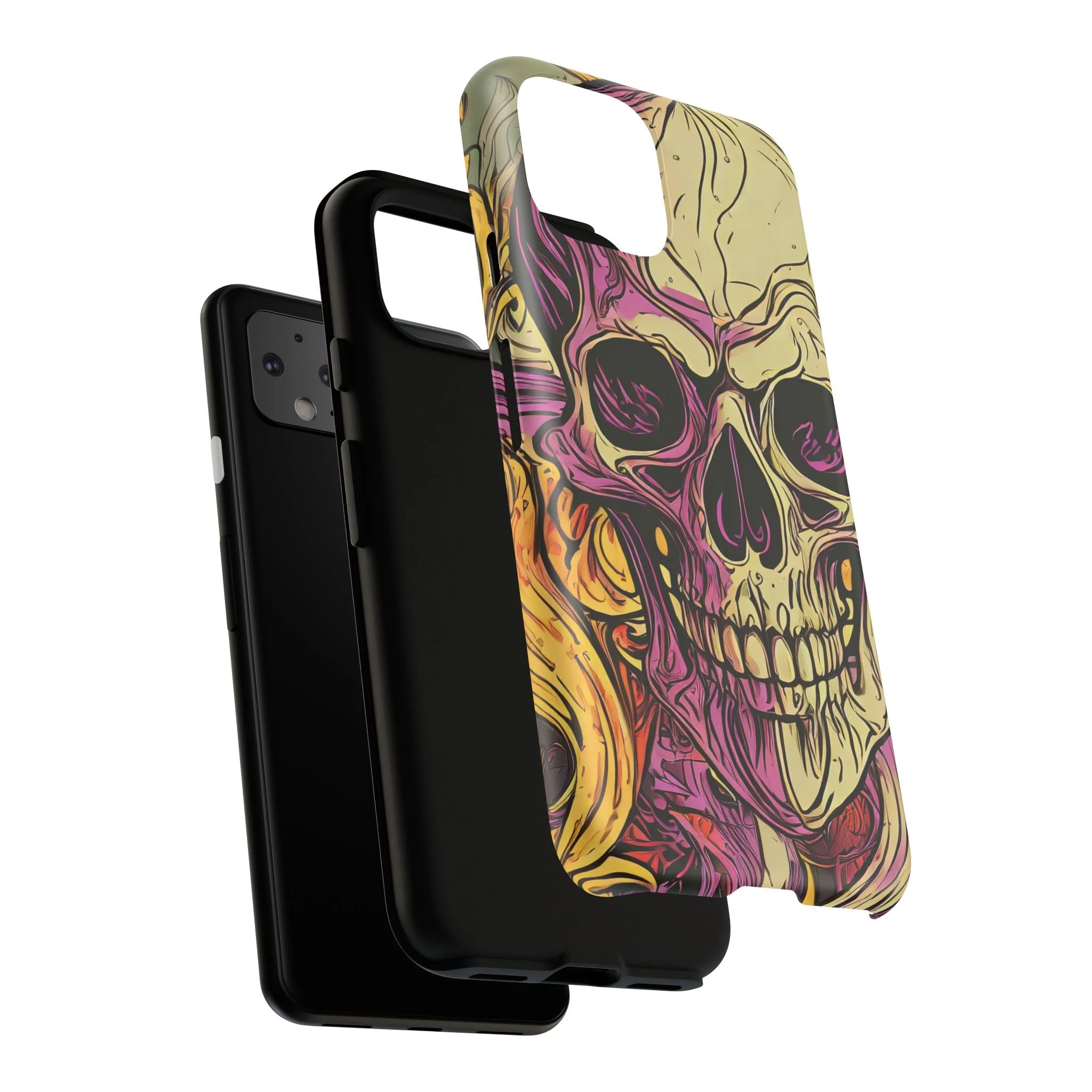 Abstract Purple Skull Tough Phone Case - Image 122