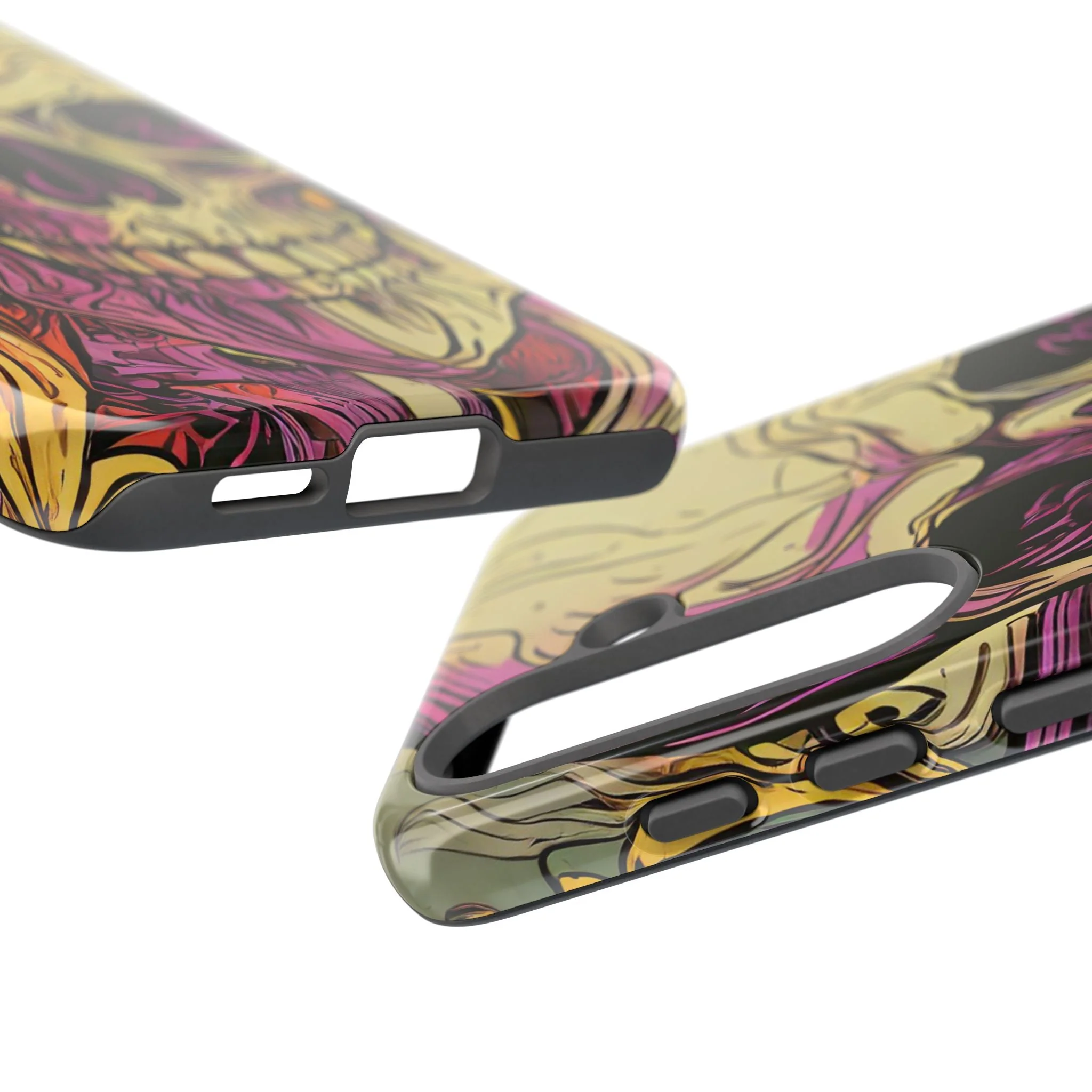 Abstract Purple Skull Tough Phone Case - Image 128