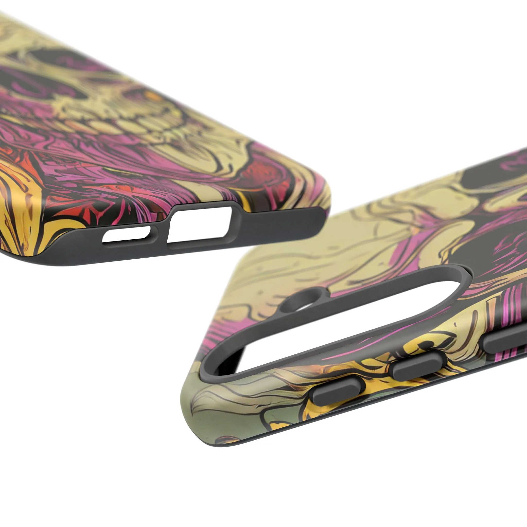 Abstract Purple Skull Tough Phone Case - Image 131