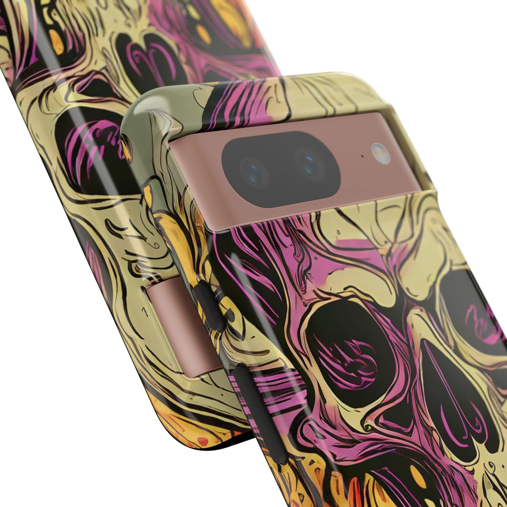 Abstract Purple Skull Tough Phone Case - Image 95