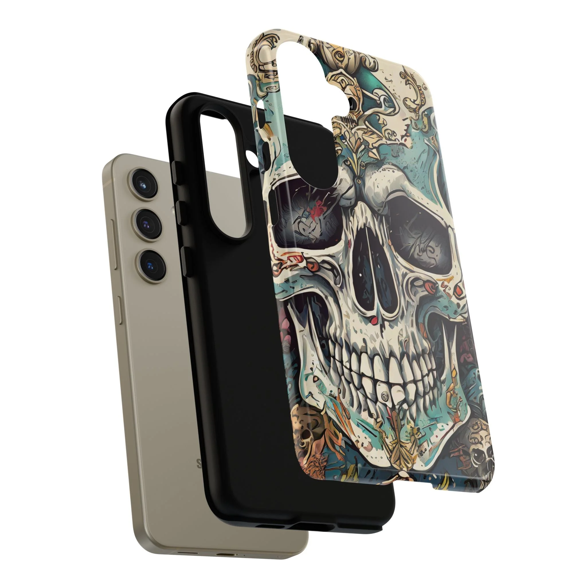 Abstract Skull Tough Phone Case - Image 107
