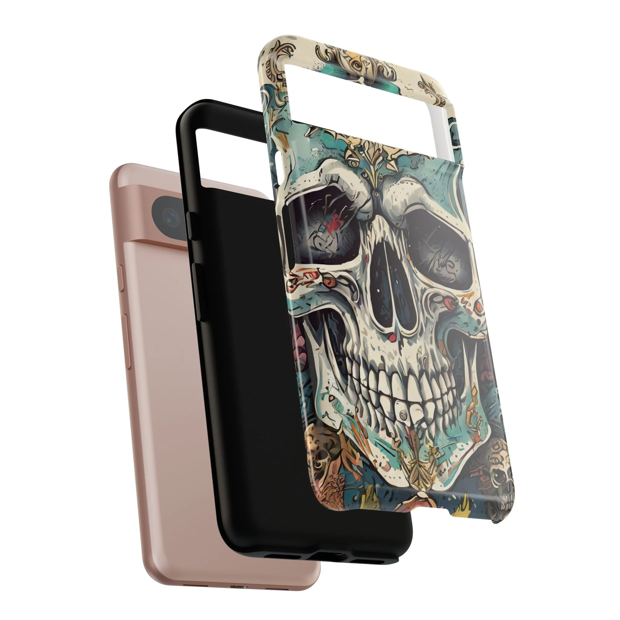 Abstract Skull Tough Phone Case - Image 113