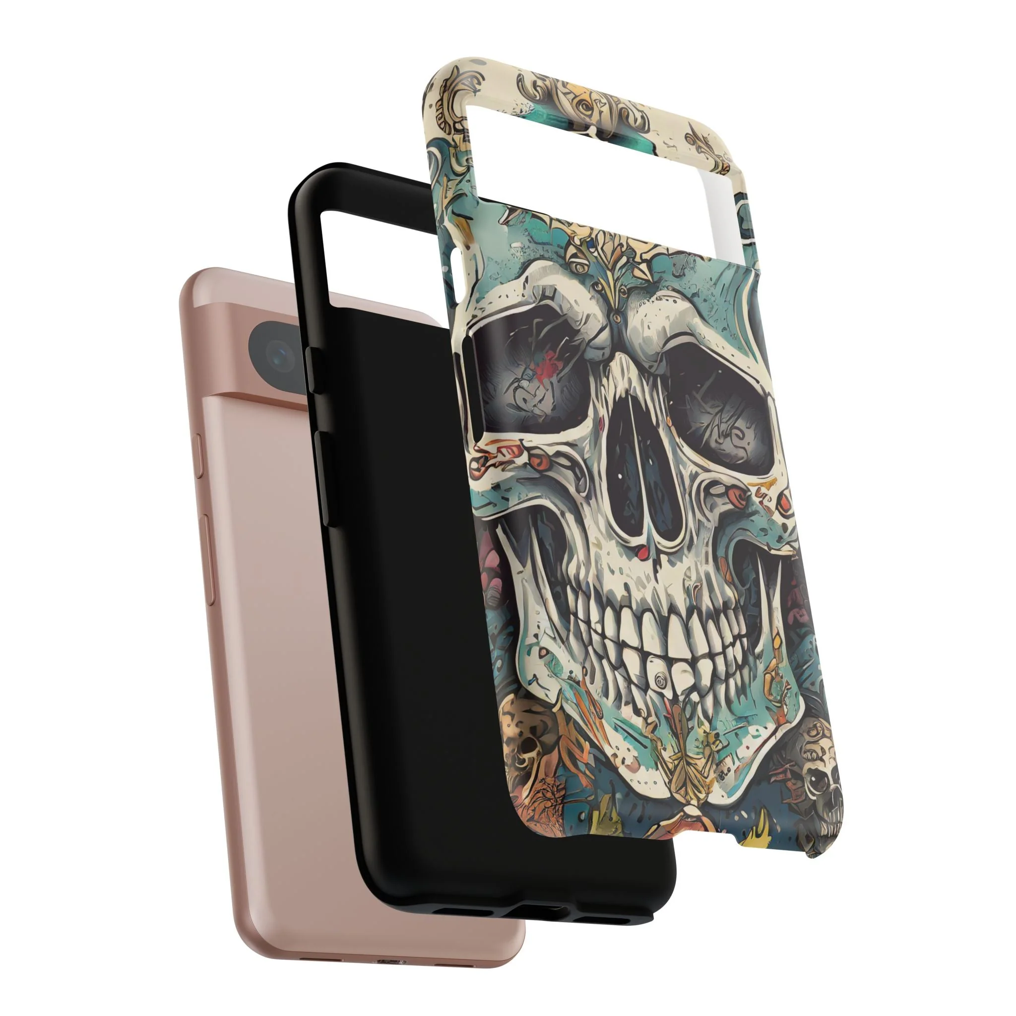 Abstract Skull Tough Phone Case - Image 116