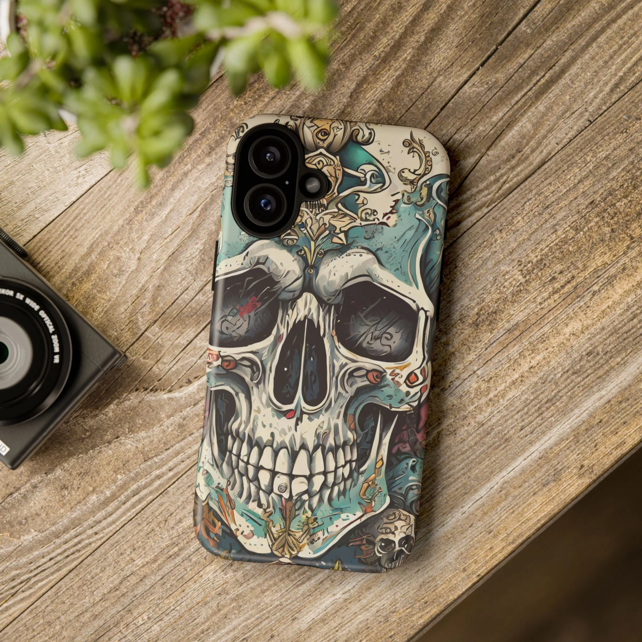 Abstract Skull Tough Phone Case - Image 122