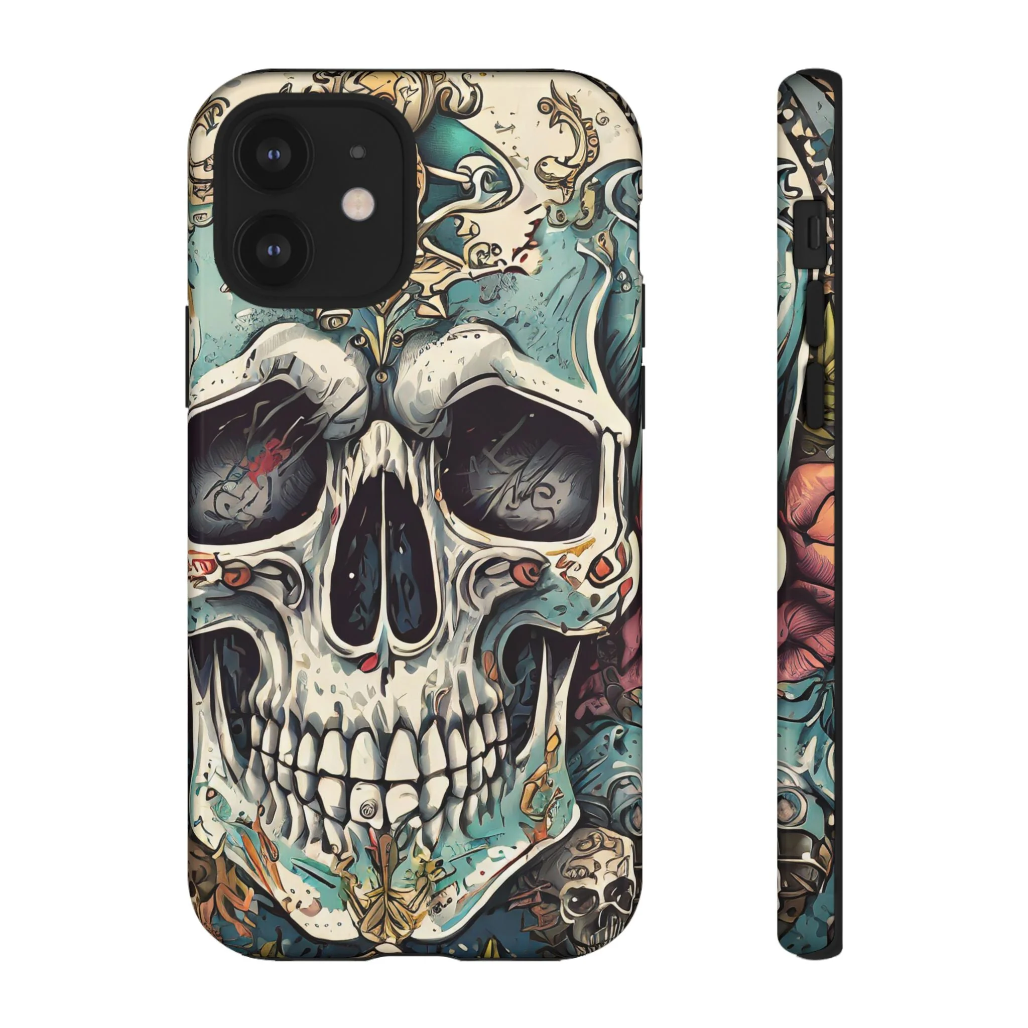 Abstract Skull Tough Phone Case - Image 13