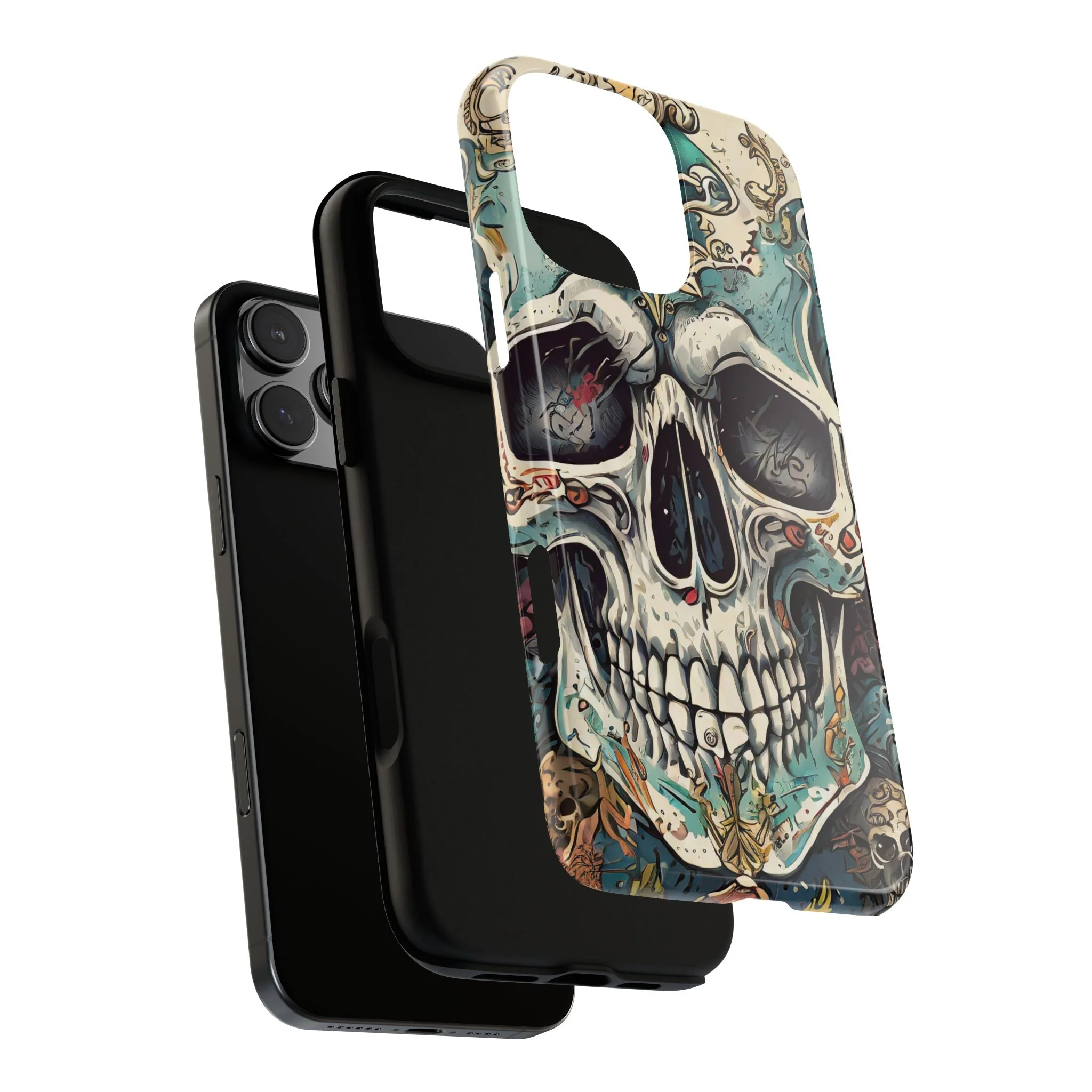 Abstract Skull Tough Phone Case - Image 130