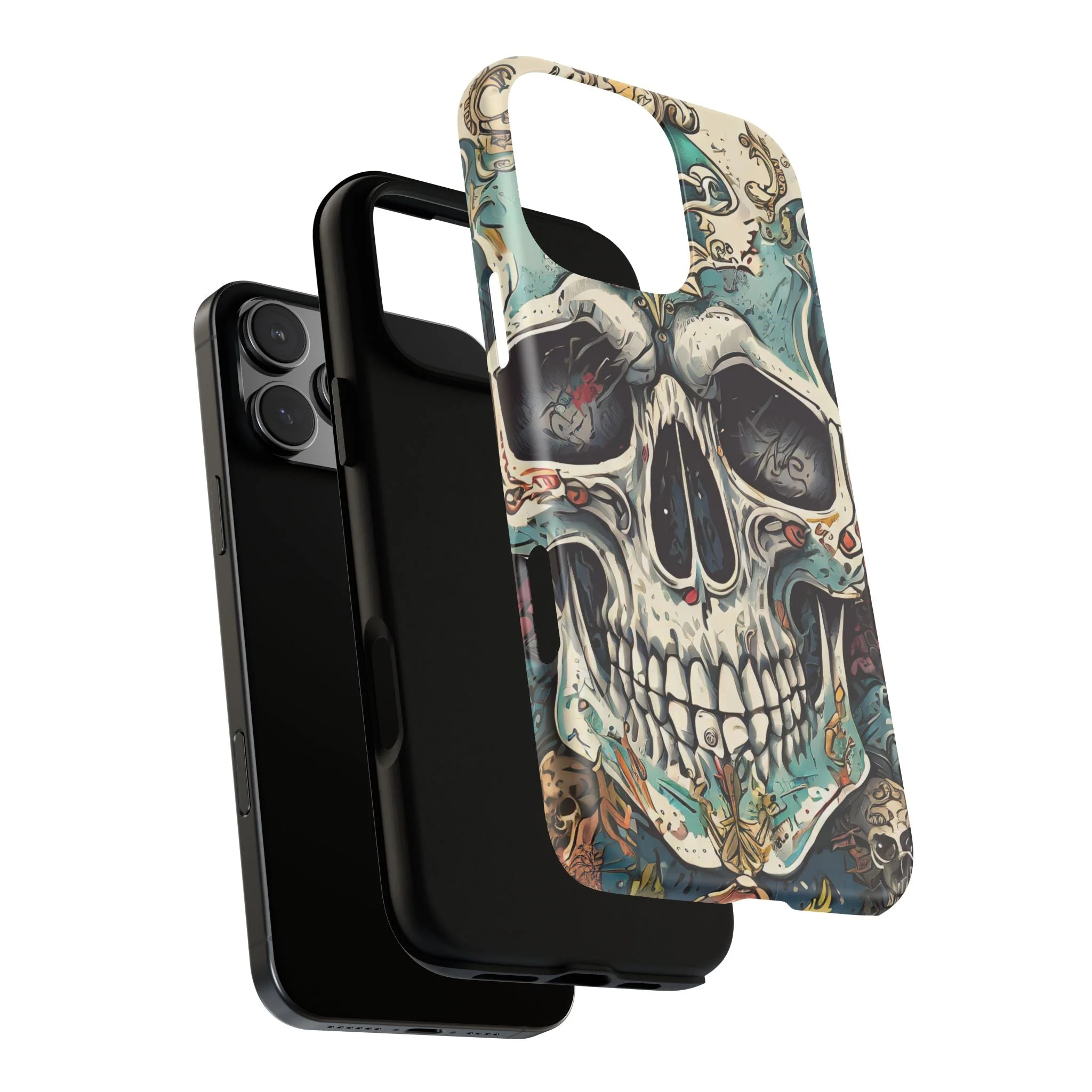 Abstract Skull Tough Phone Case - Image 133