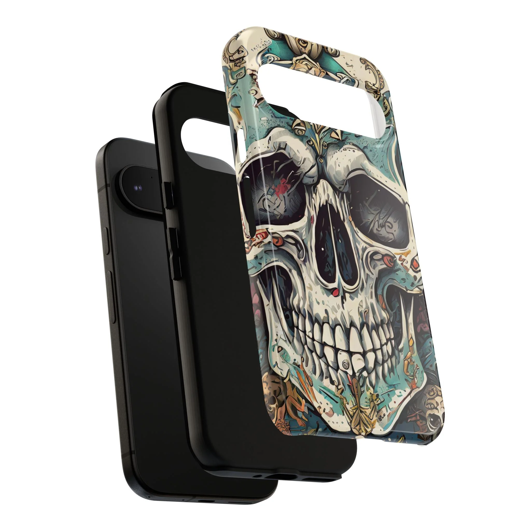 Abstract Skull Tough Phone Case - Image 136