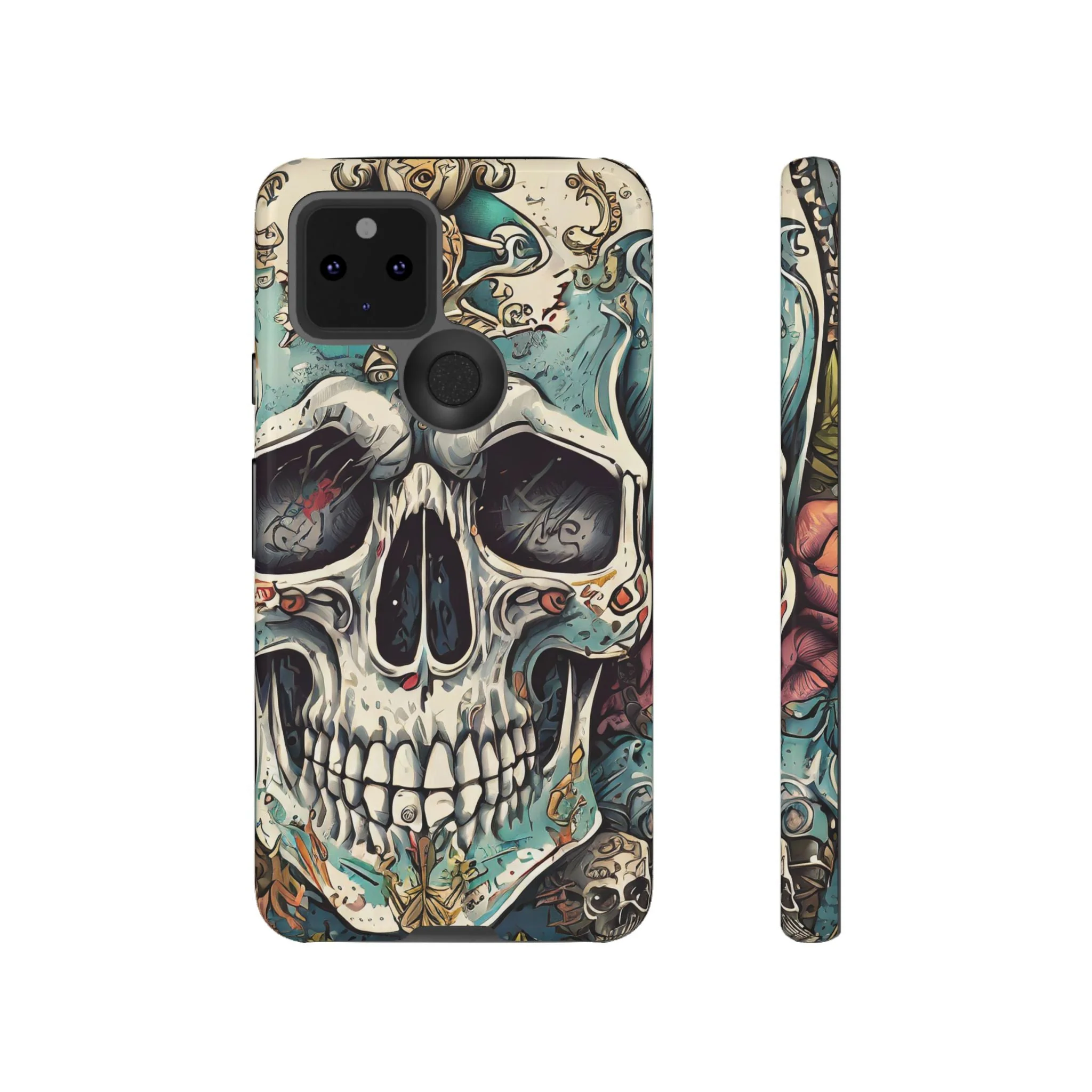 Abstract Skull Tough Phone Case - Image 19
