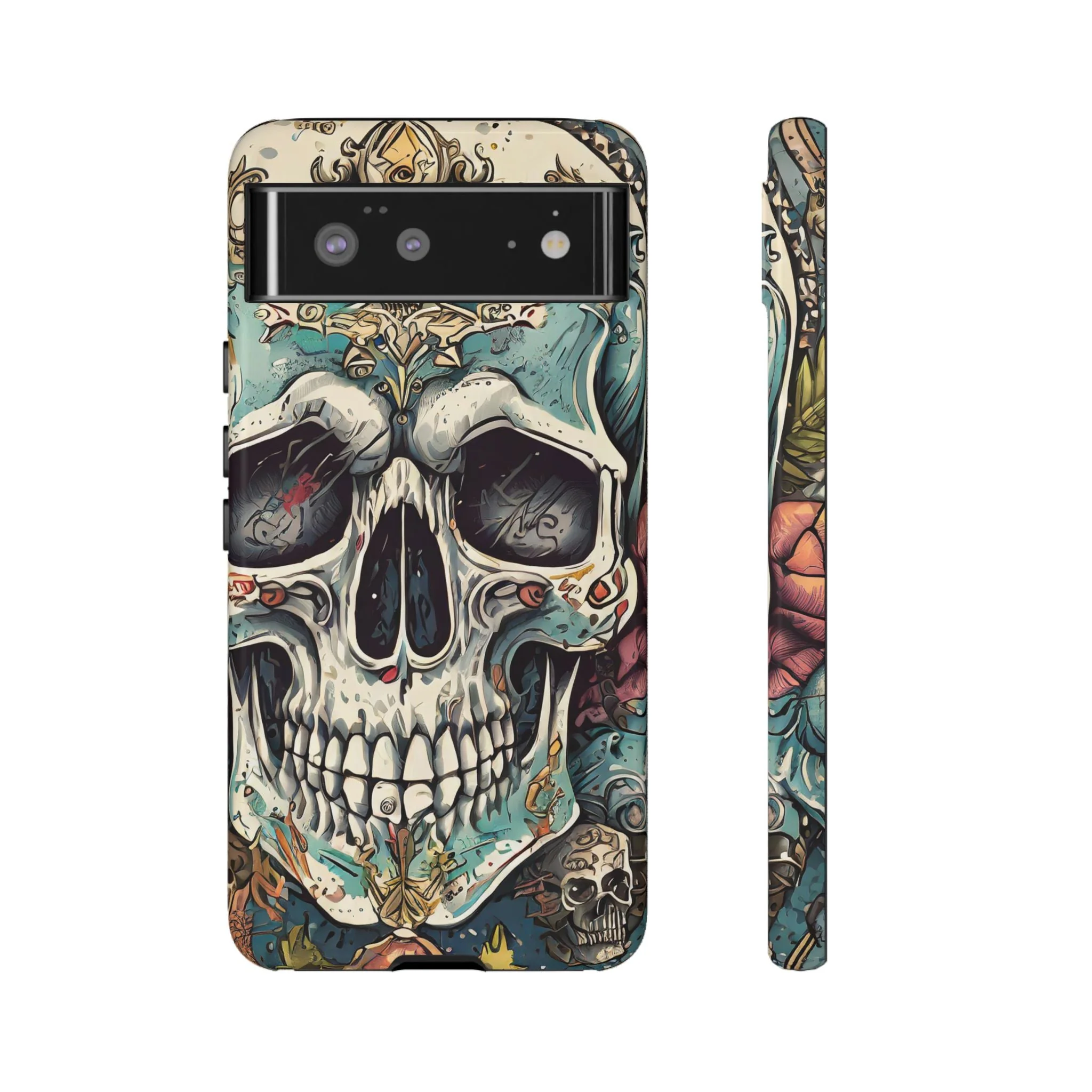 Abstract Skull Tough Phone Case - Image 21