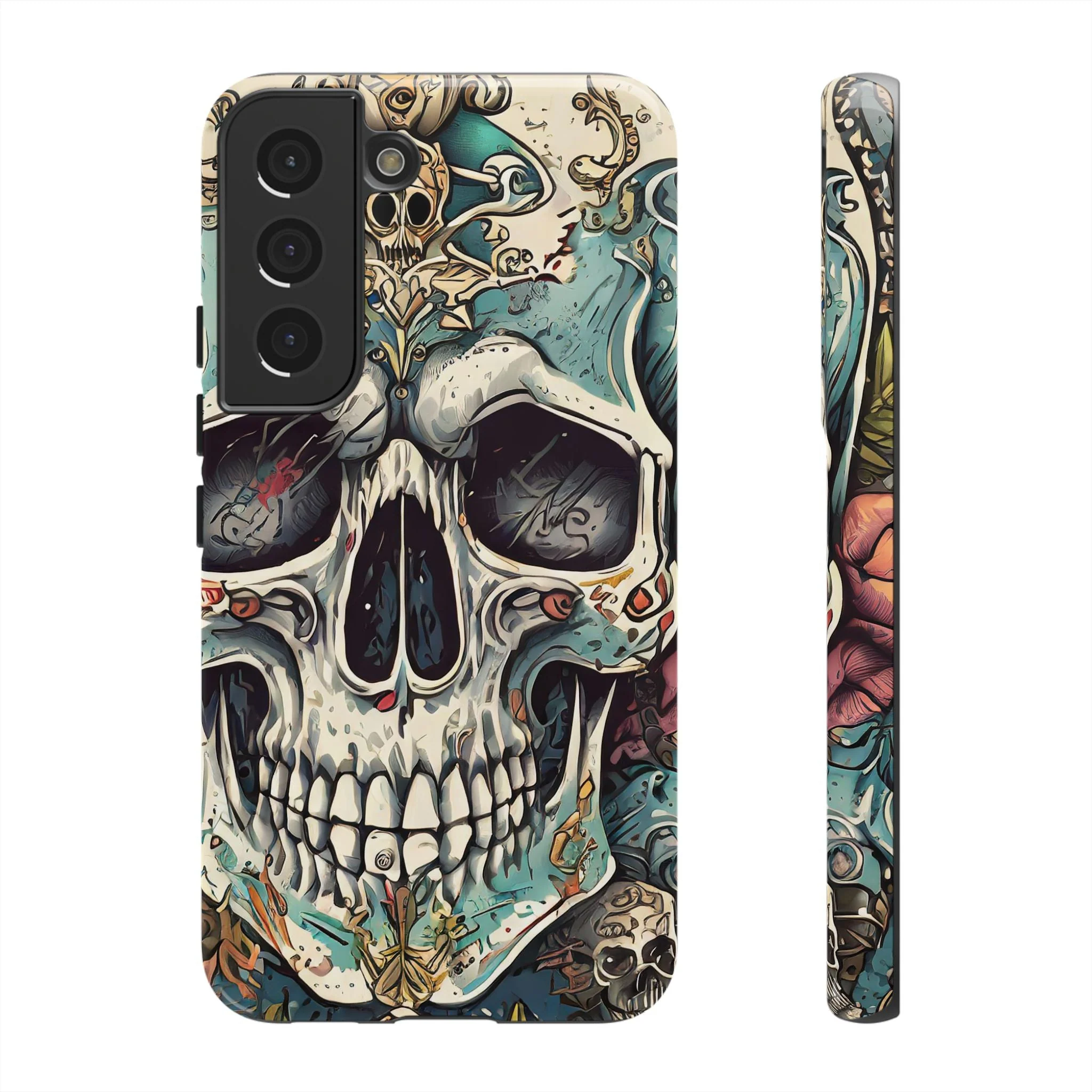 Abstract Skull Tough Phone Case - Image 23