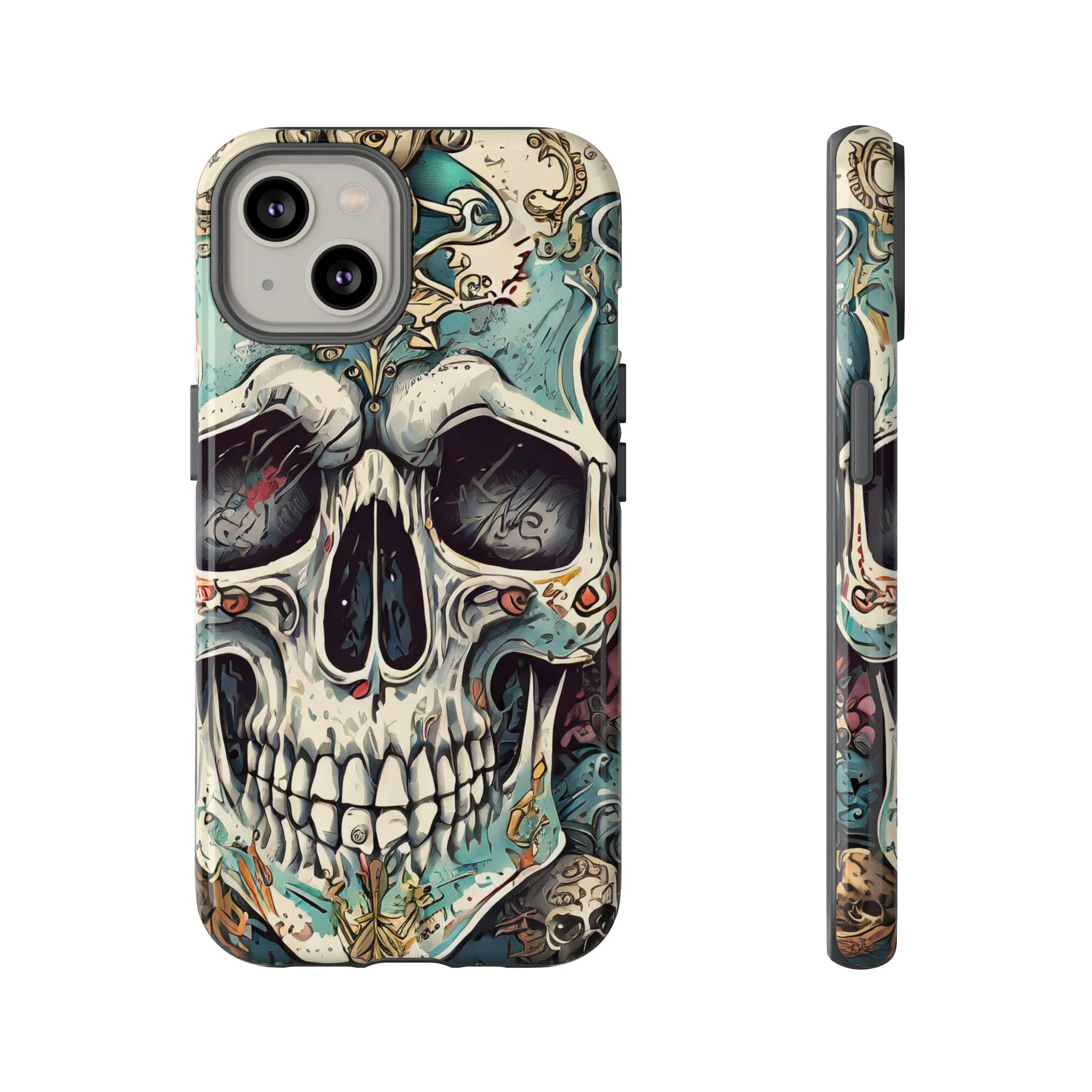 Abstract Skull Tough Phone Case - Image 25