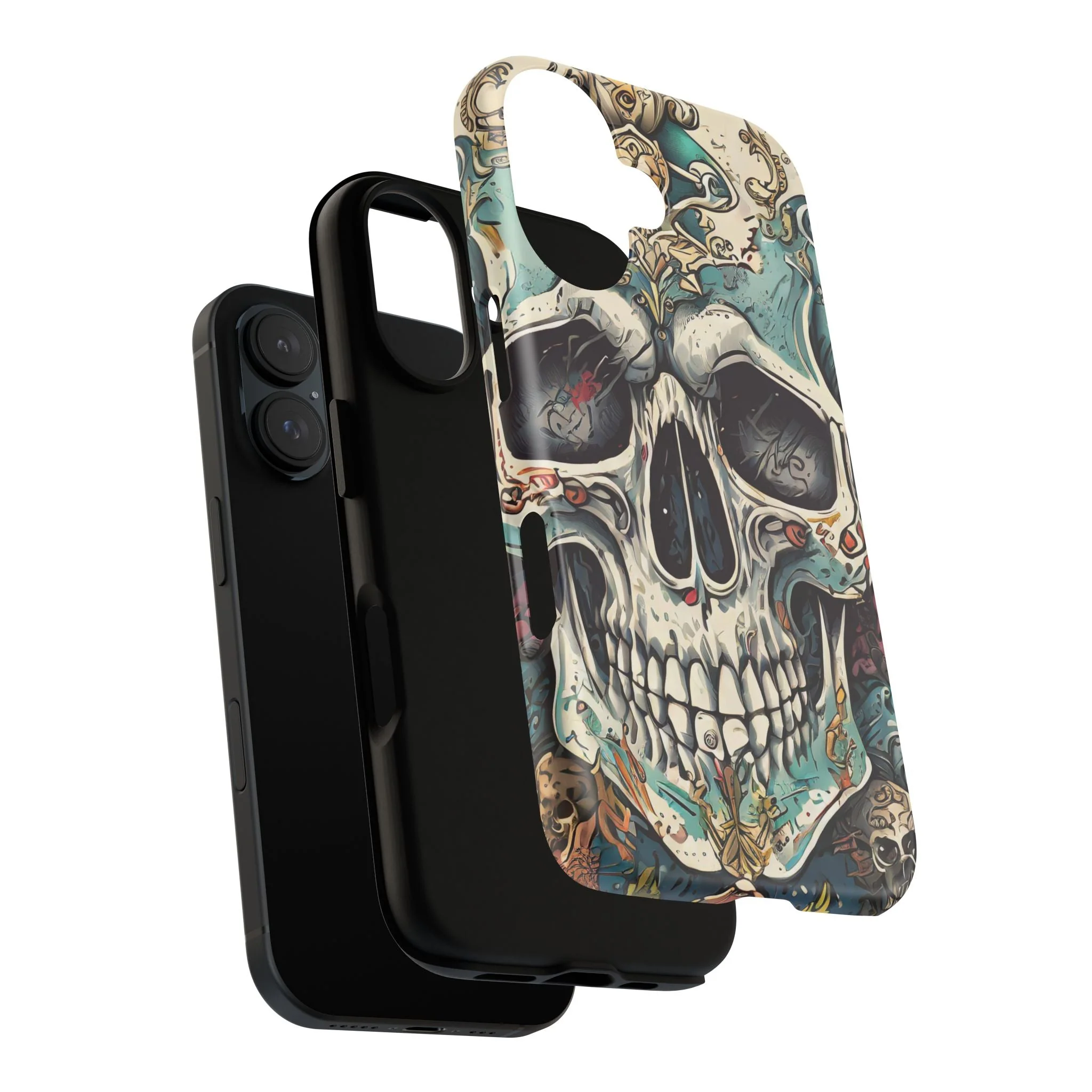 Abstract Skull Tough Phone Case - Image 61