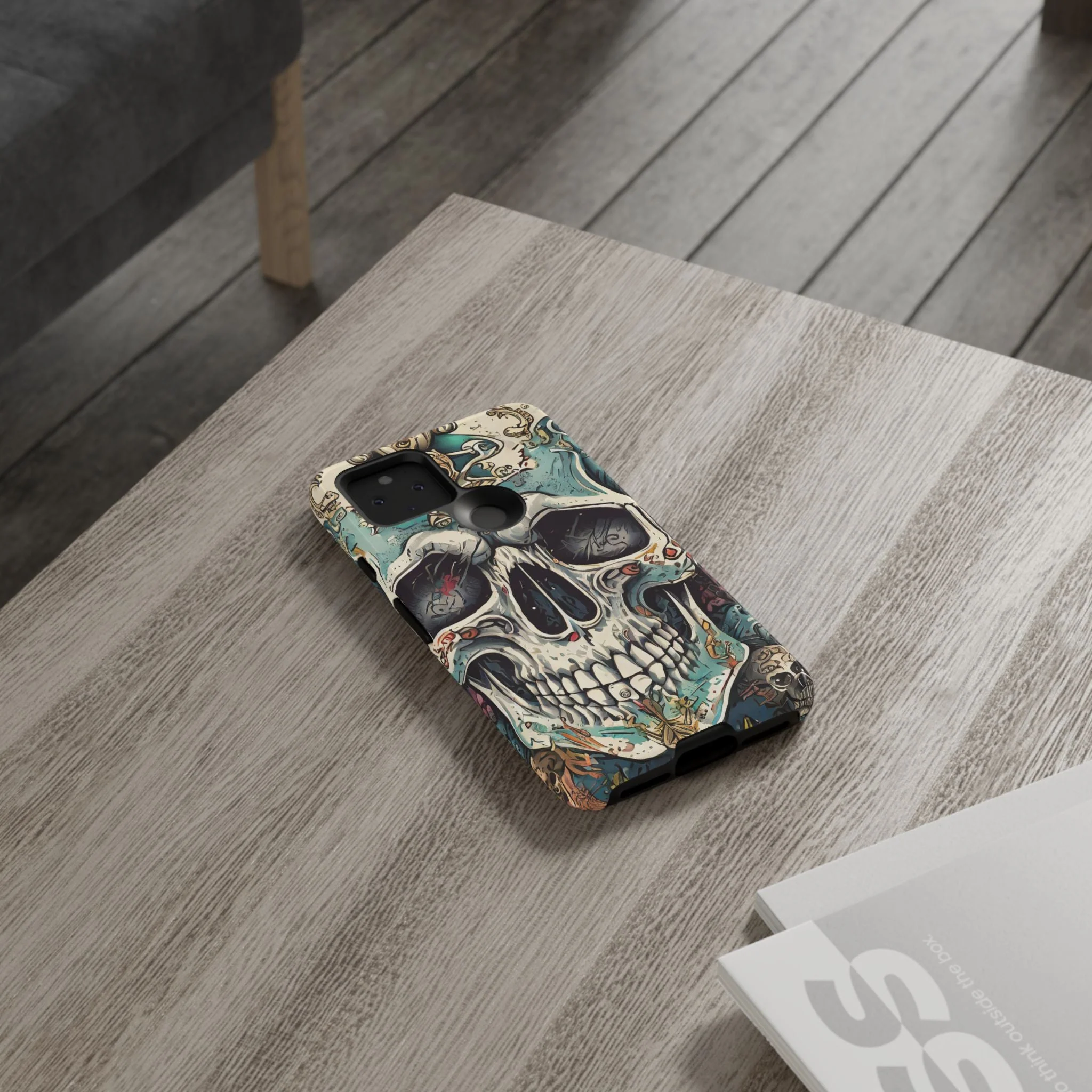 Abstract Skull Tough Phone Case - Image 67