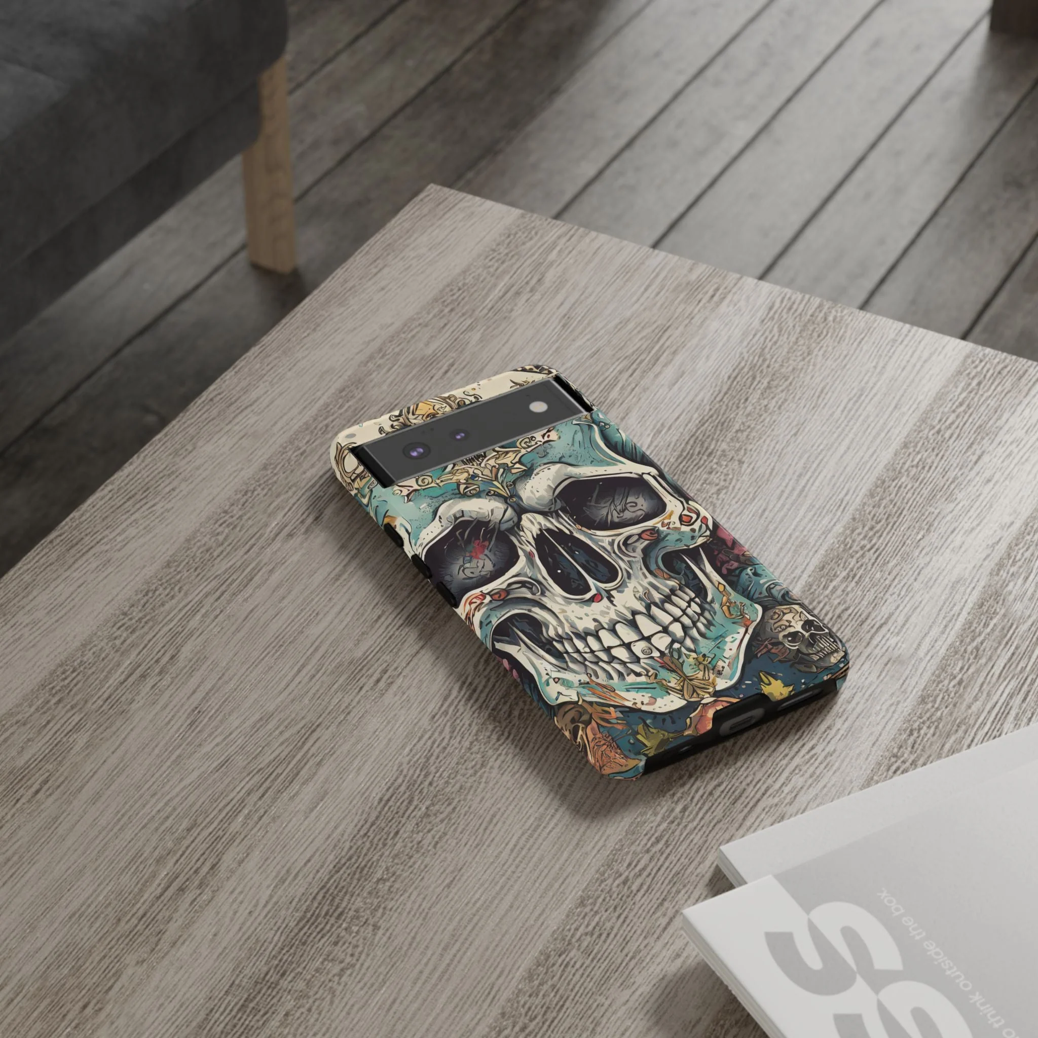 Abstract Skull Tough Phone Case - Image 69